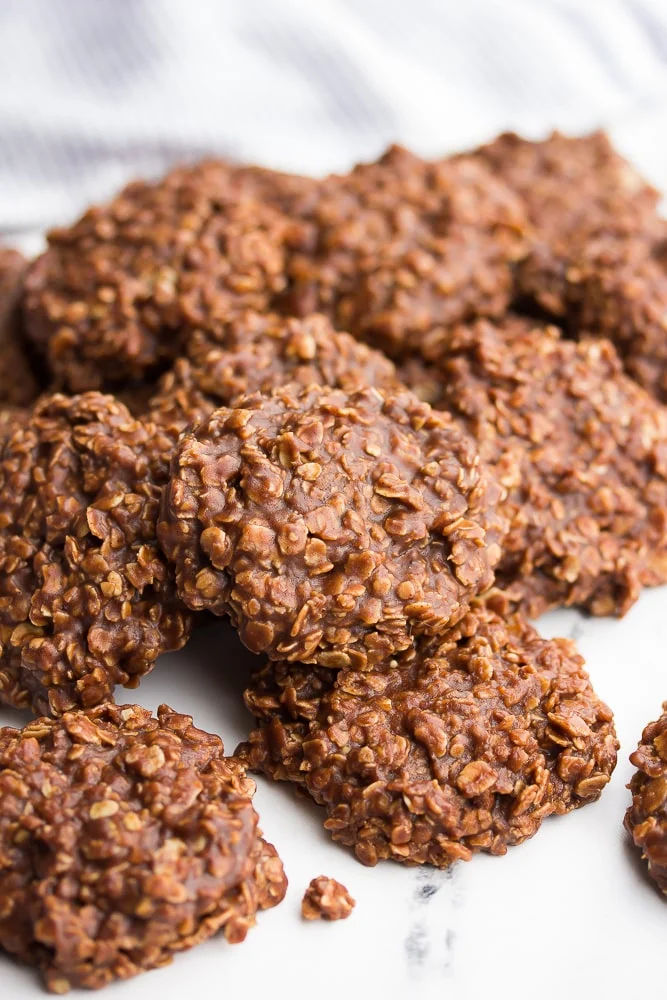 No Bake Peanut Butter Oat Cookies