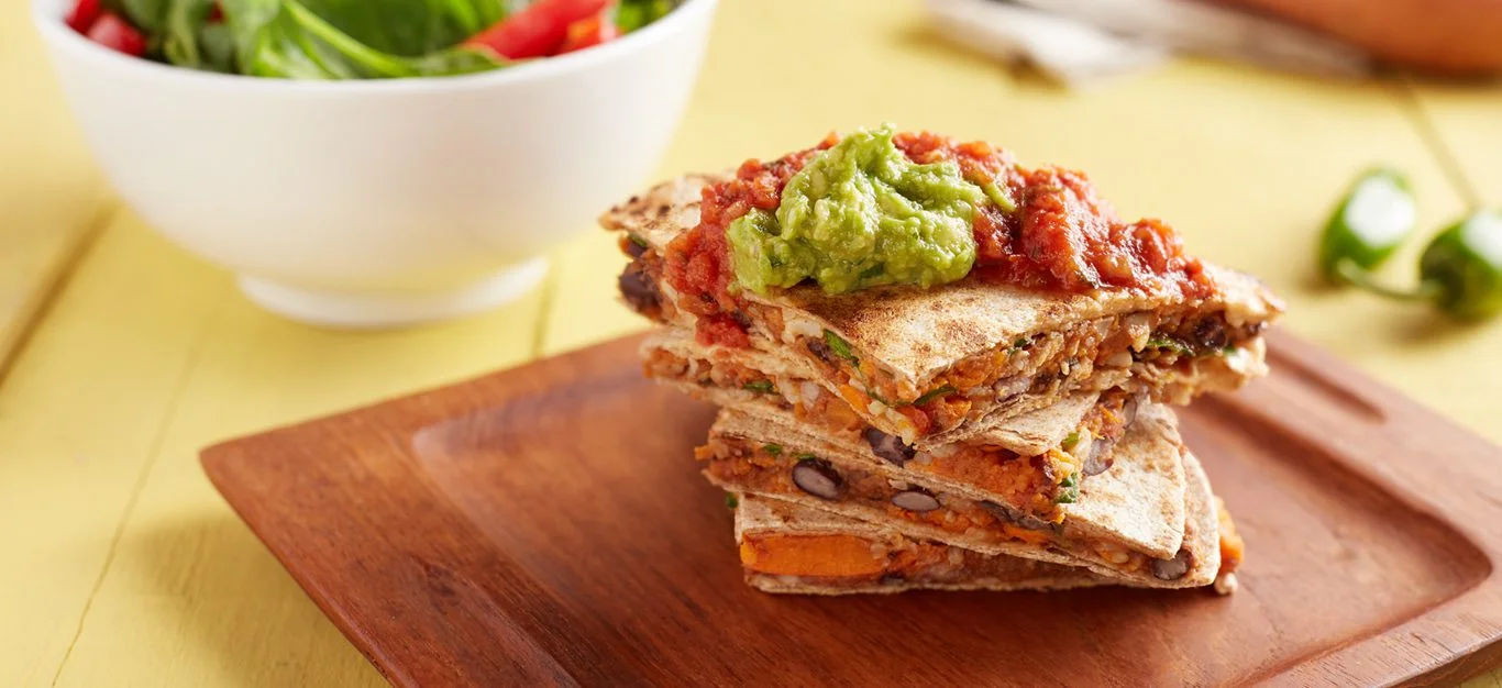 Black Bean and Sweet Potato Quesadillas image