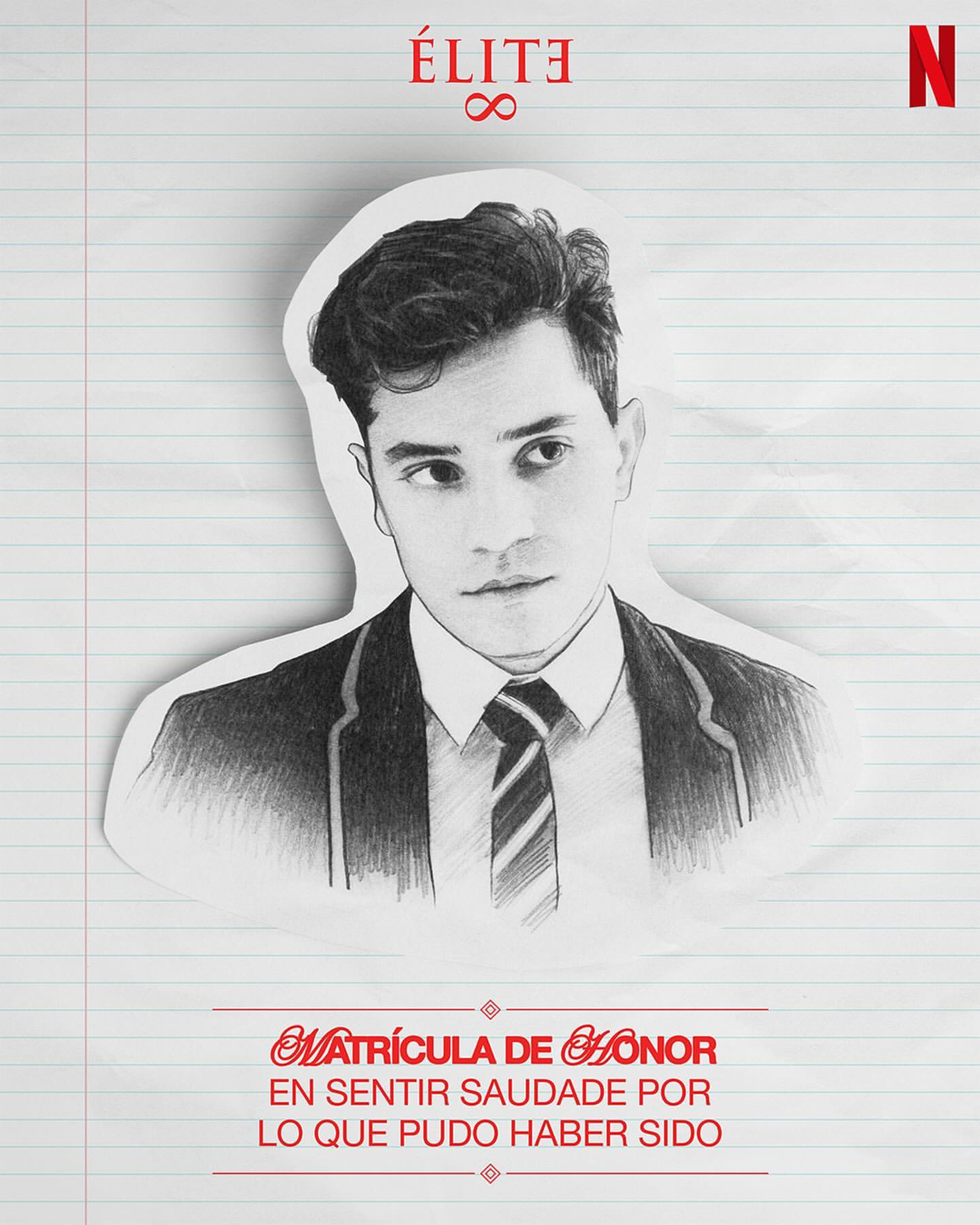 A young man in a suit and tie with a serious expression