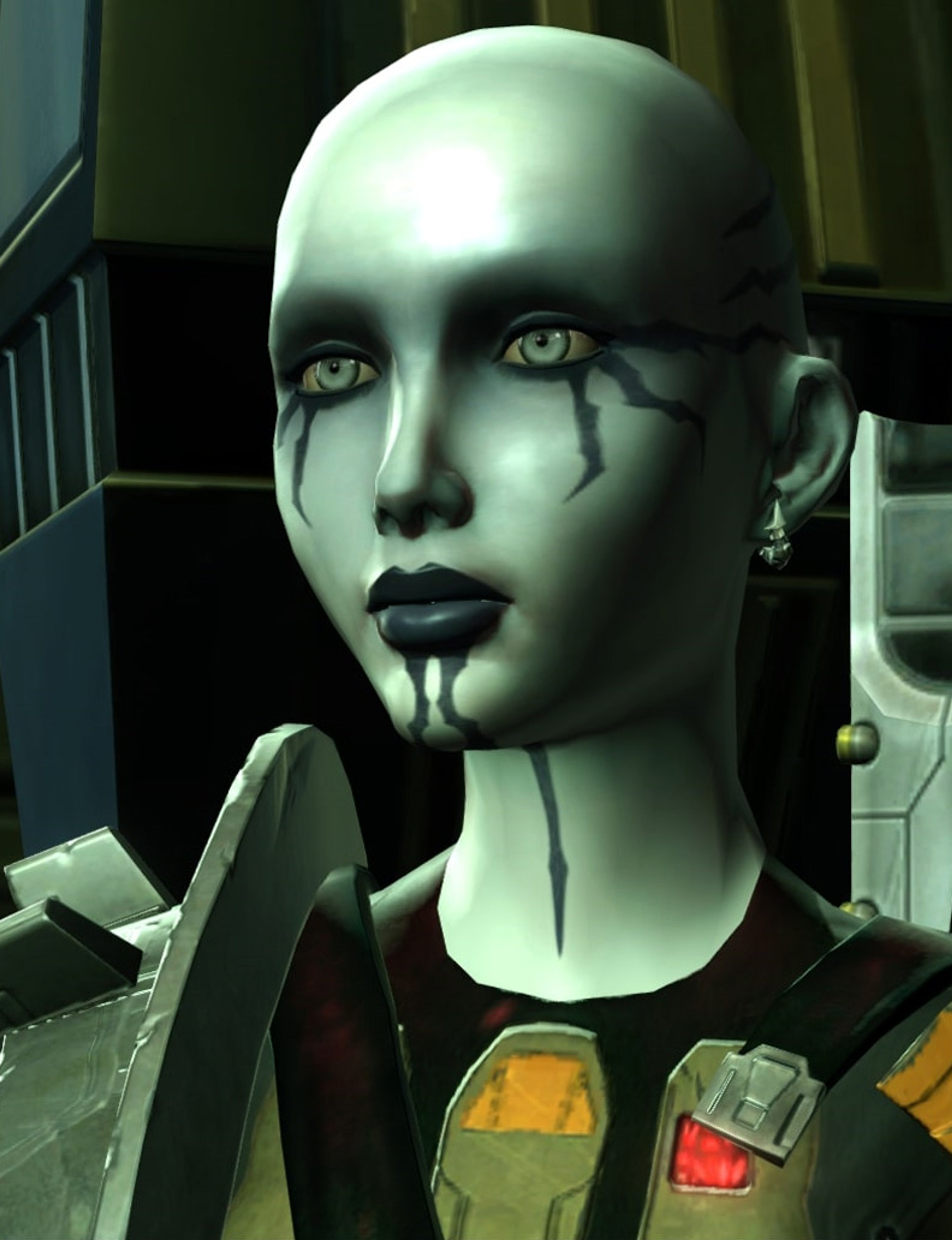 Female Rattataki anarchist character from Star Wars universe