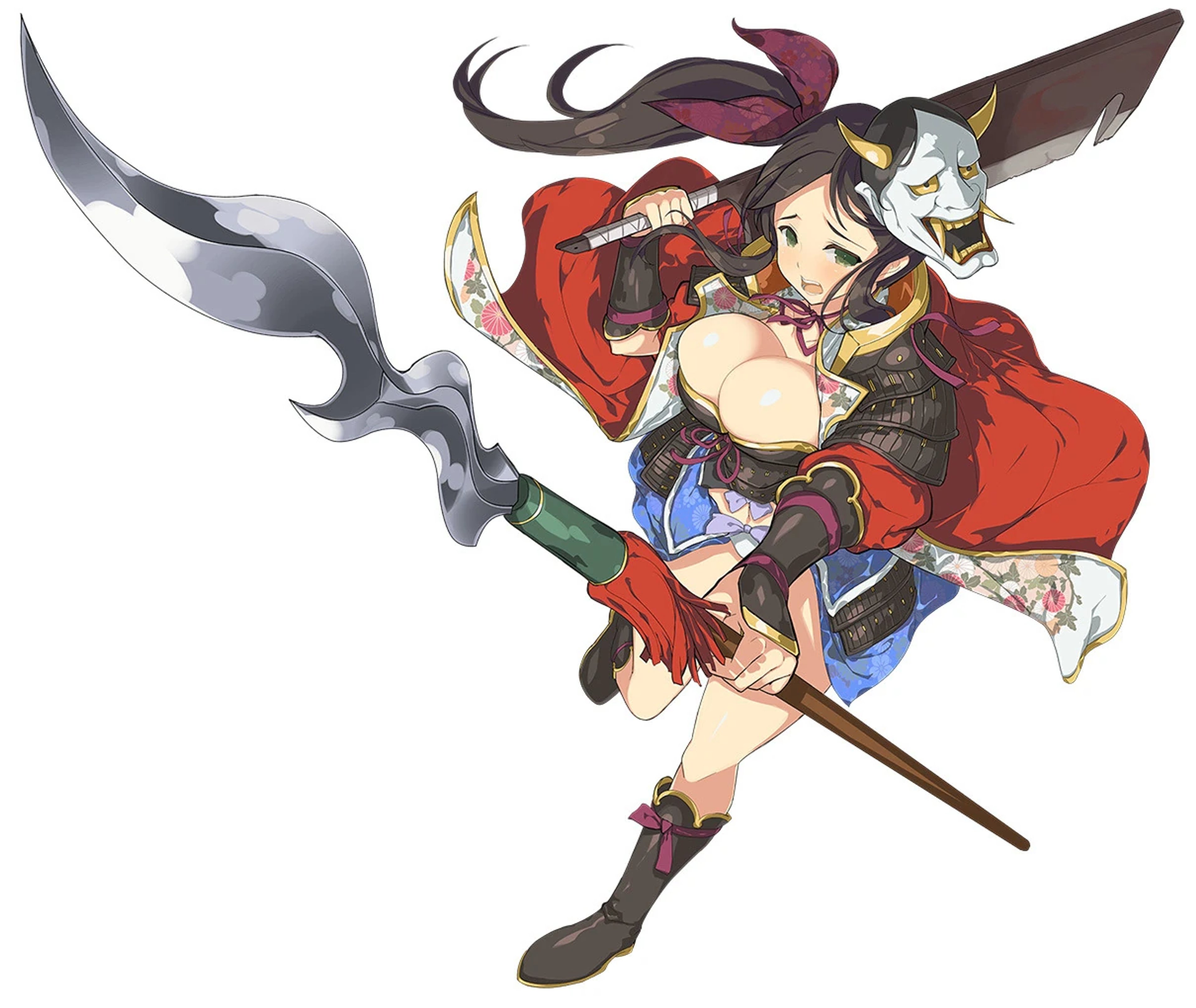 Masked shinobi student with dual personality