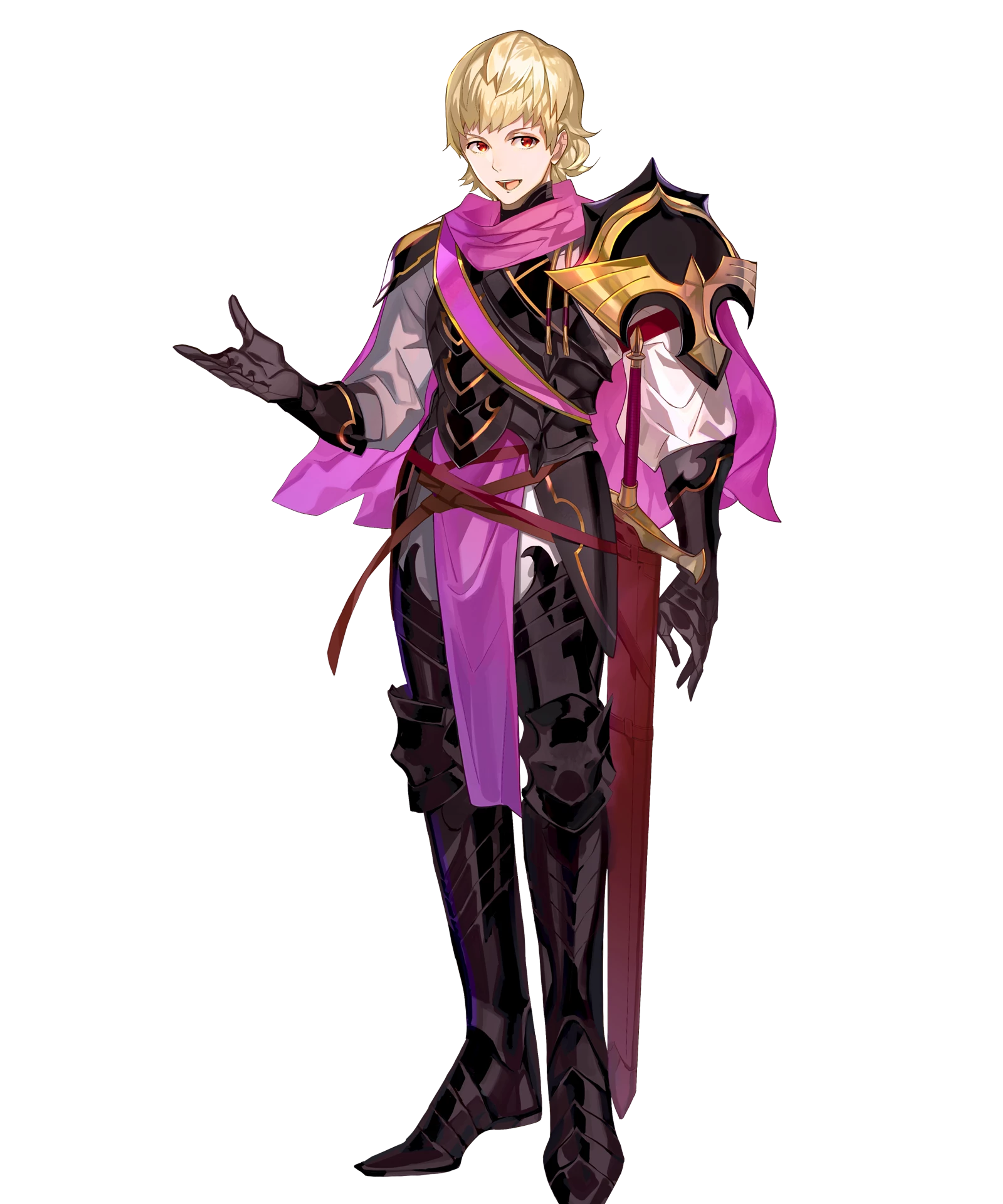 Medieval fantasy prince in royal attire