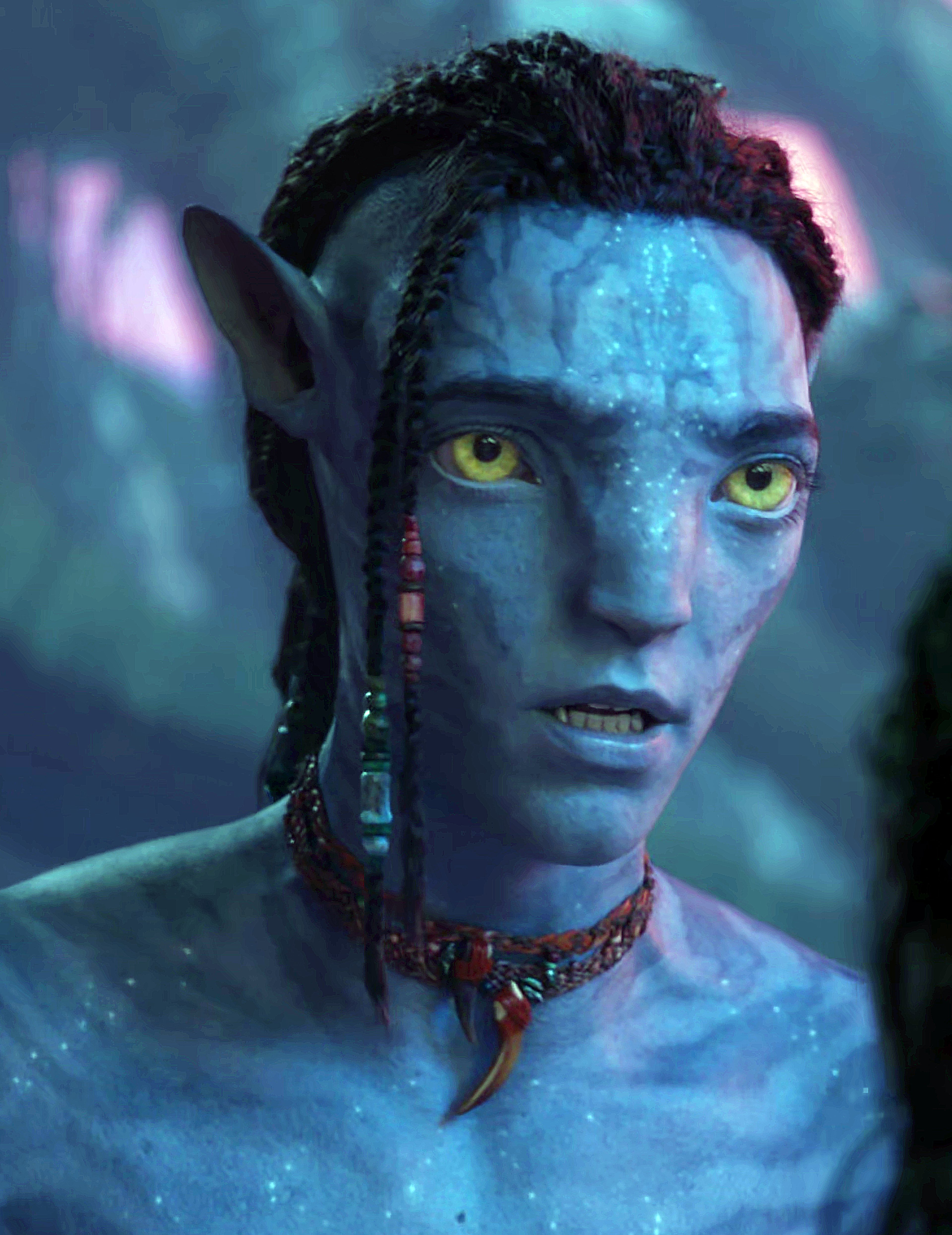 A blue-skinned Na'vi character from the Avatar universe