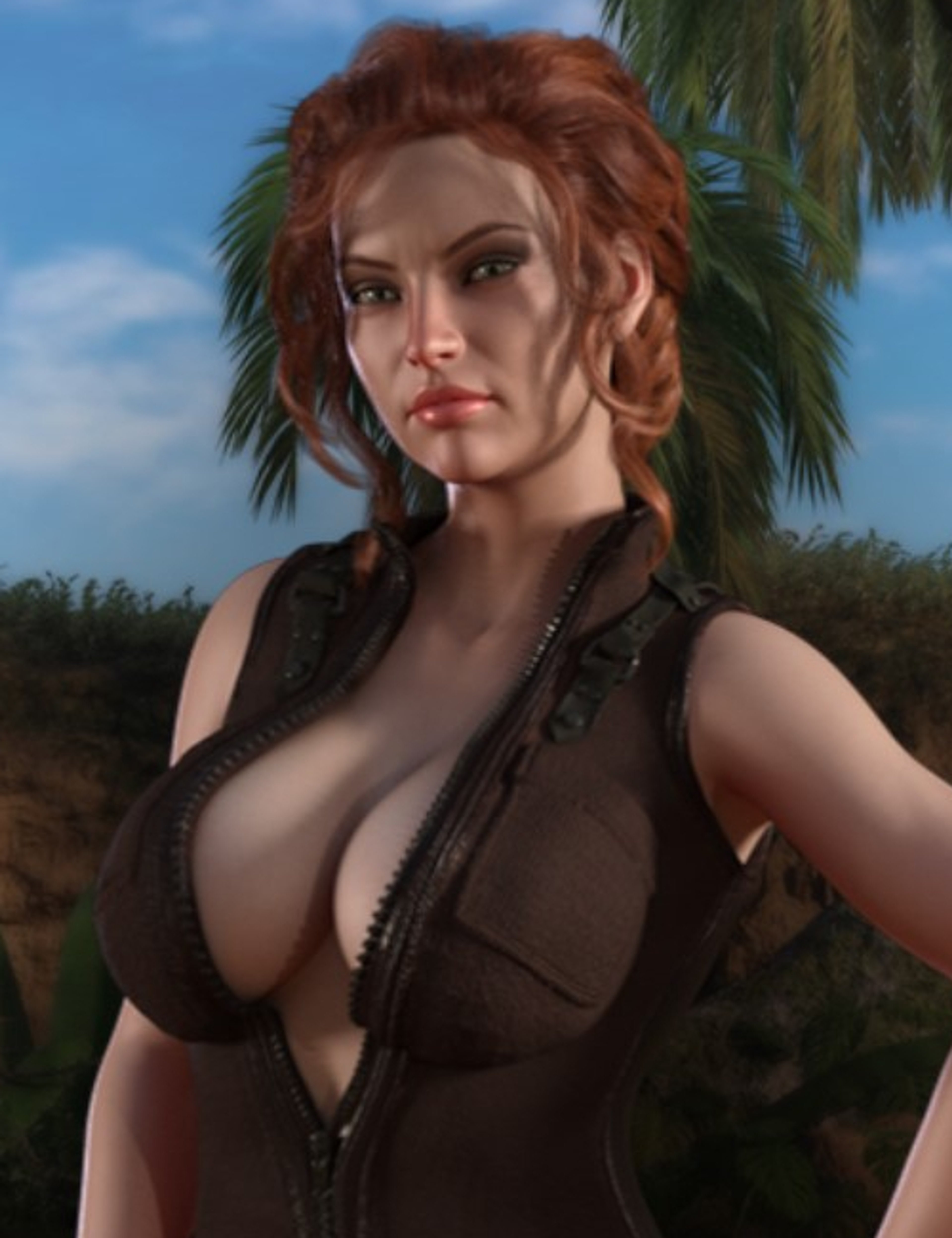 Female archaeologist in professional attire