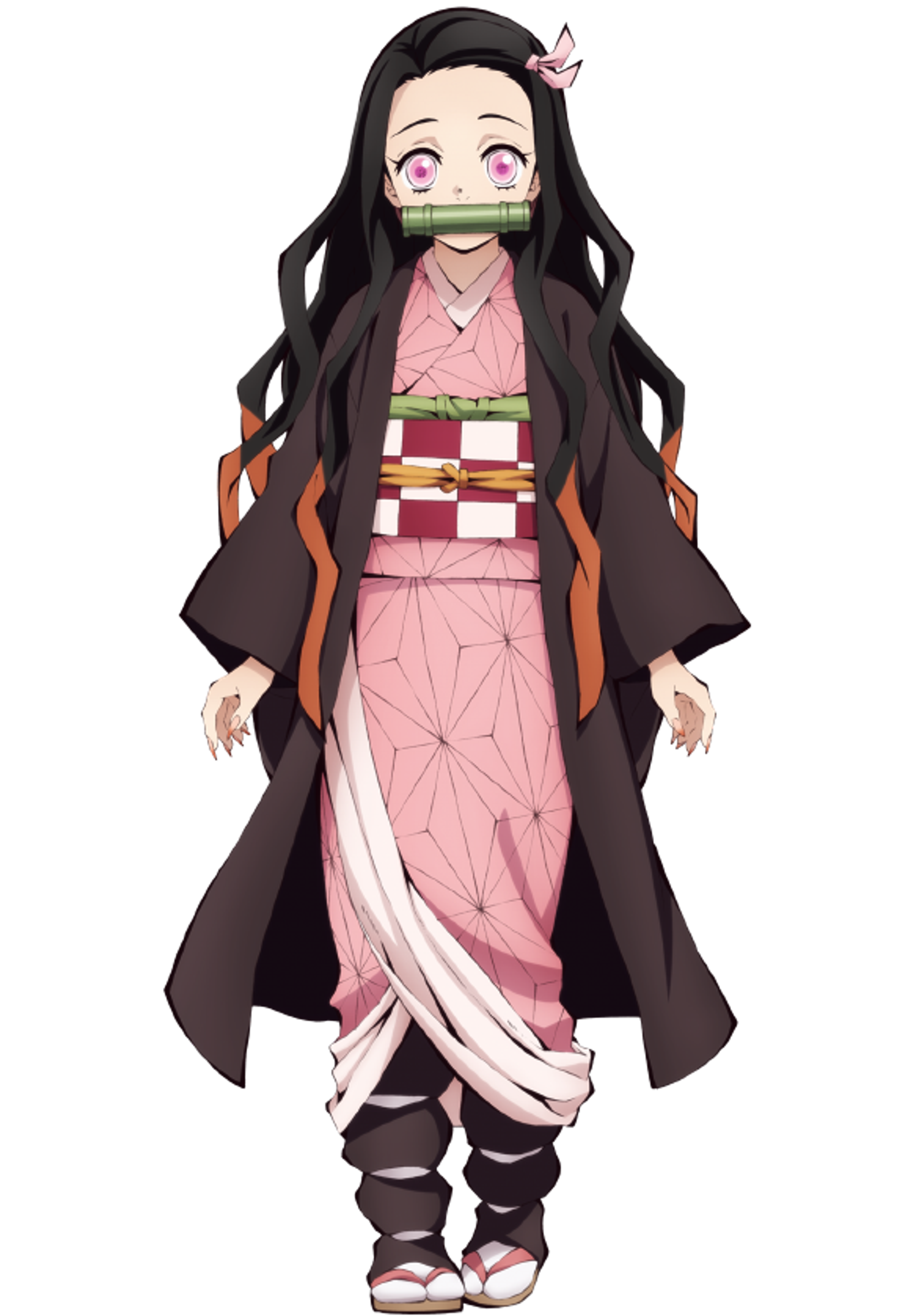 Born into a loving family in Japan's Taisho era,Helped her mother care for her siblings,Family was slaughtered and she was turned into a demon, the sole survivor besides her brother,Retained her humanity and refused to harm people even as a demon