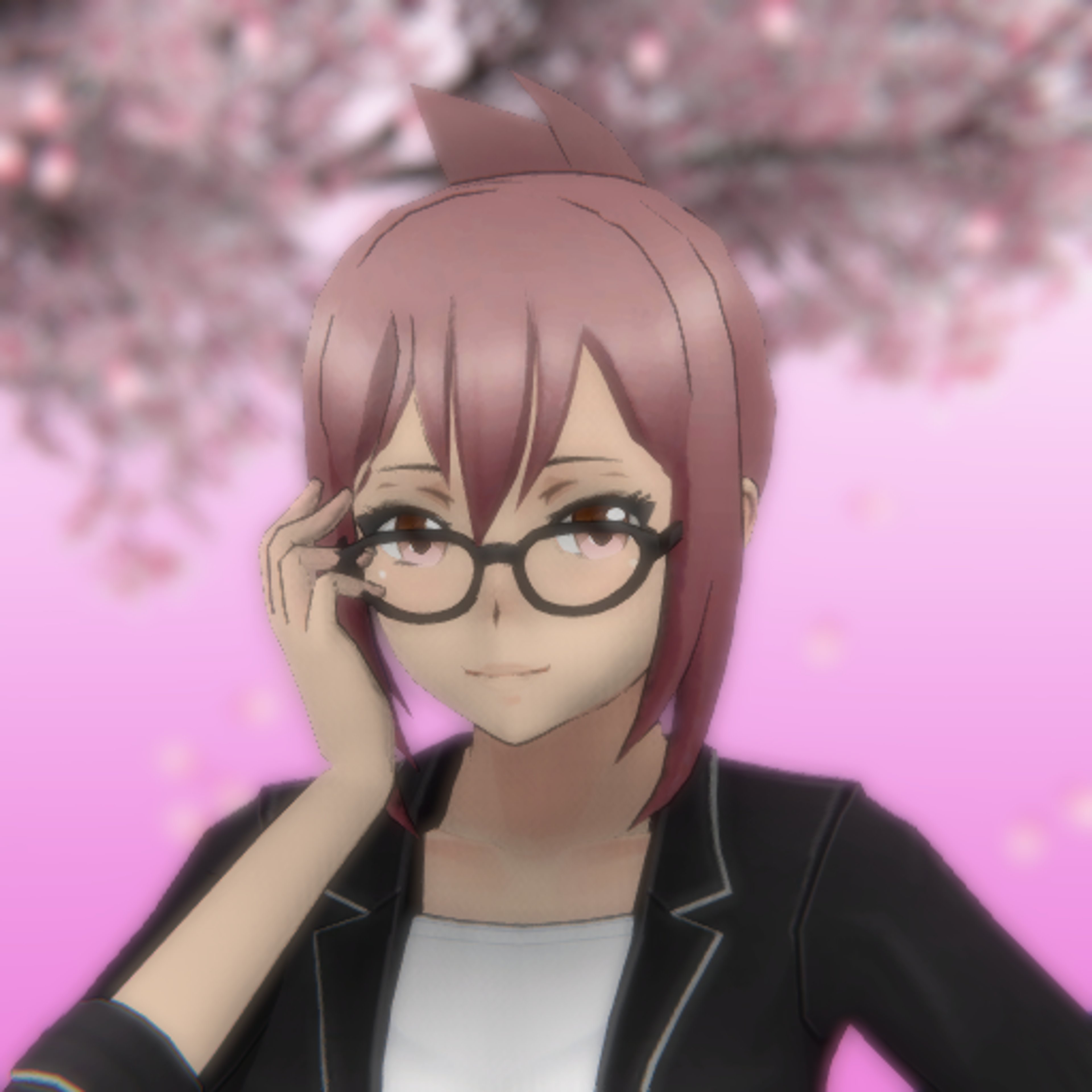 A composed and disciplined-looking woman with light salmon-white hair and glasses