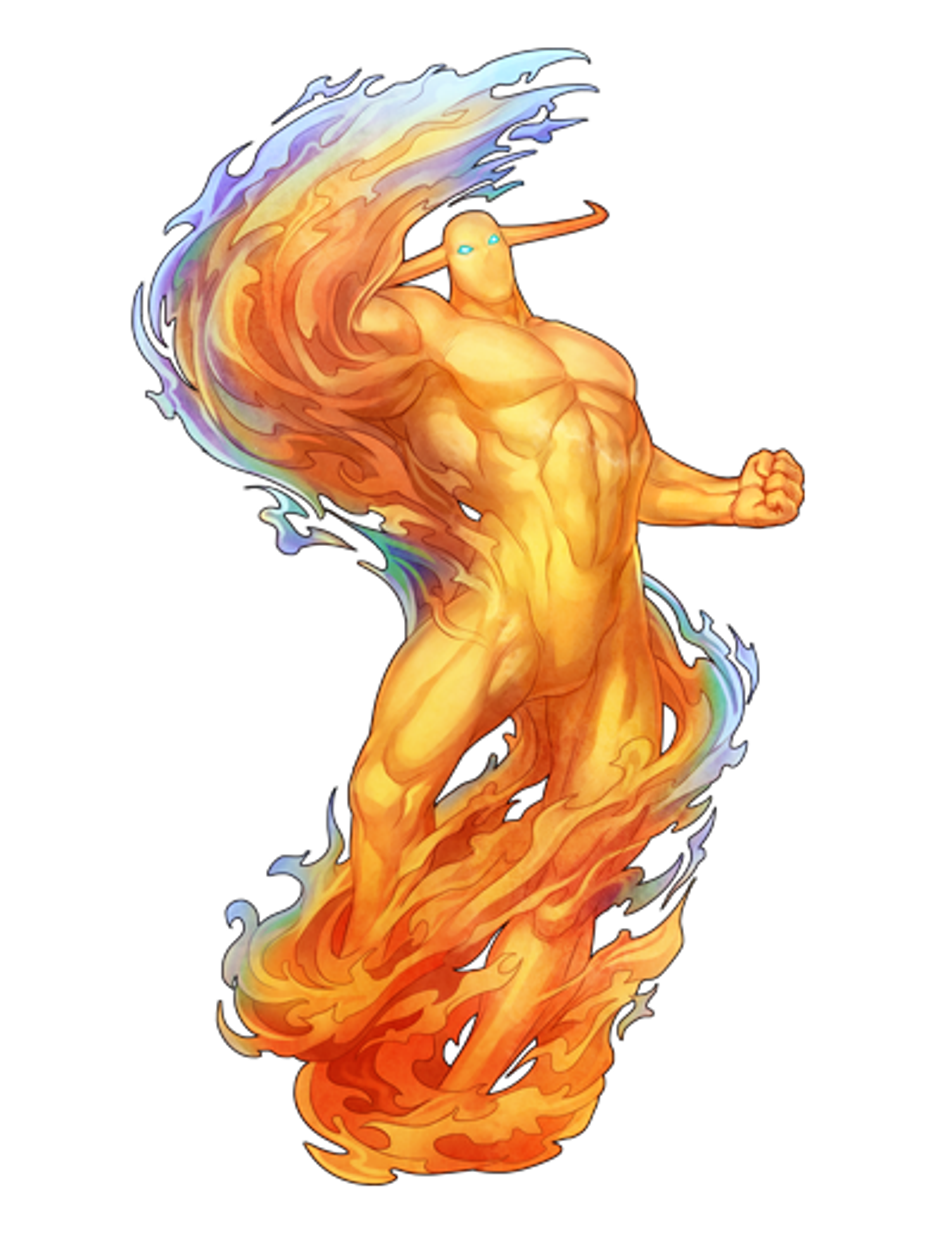 Cosmic flame entity Pyron from Darkstalkers