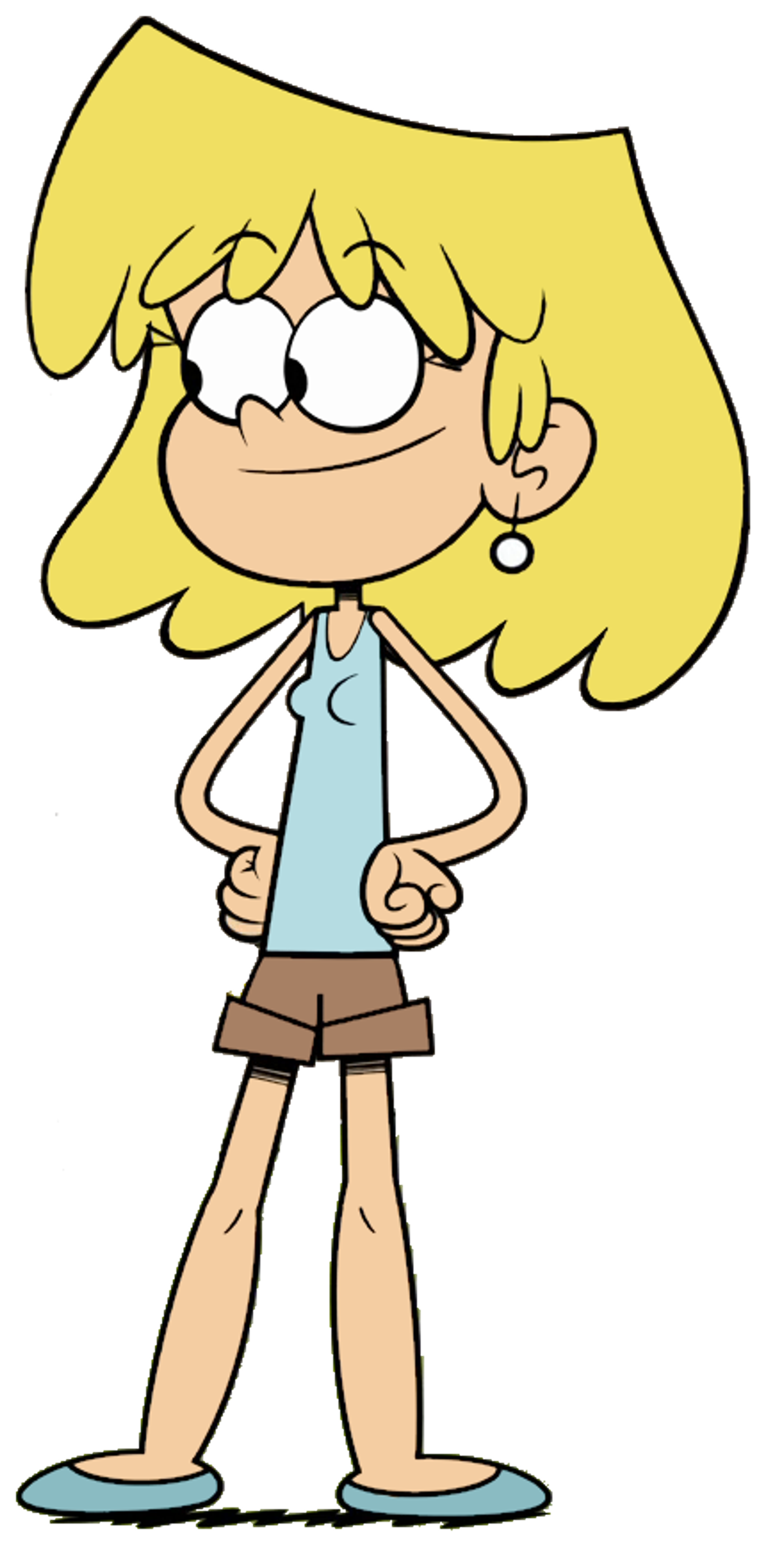 A cartoon character named Lori Loud, the eldest sibling in the Loud family