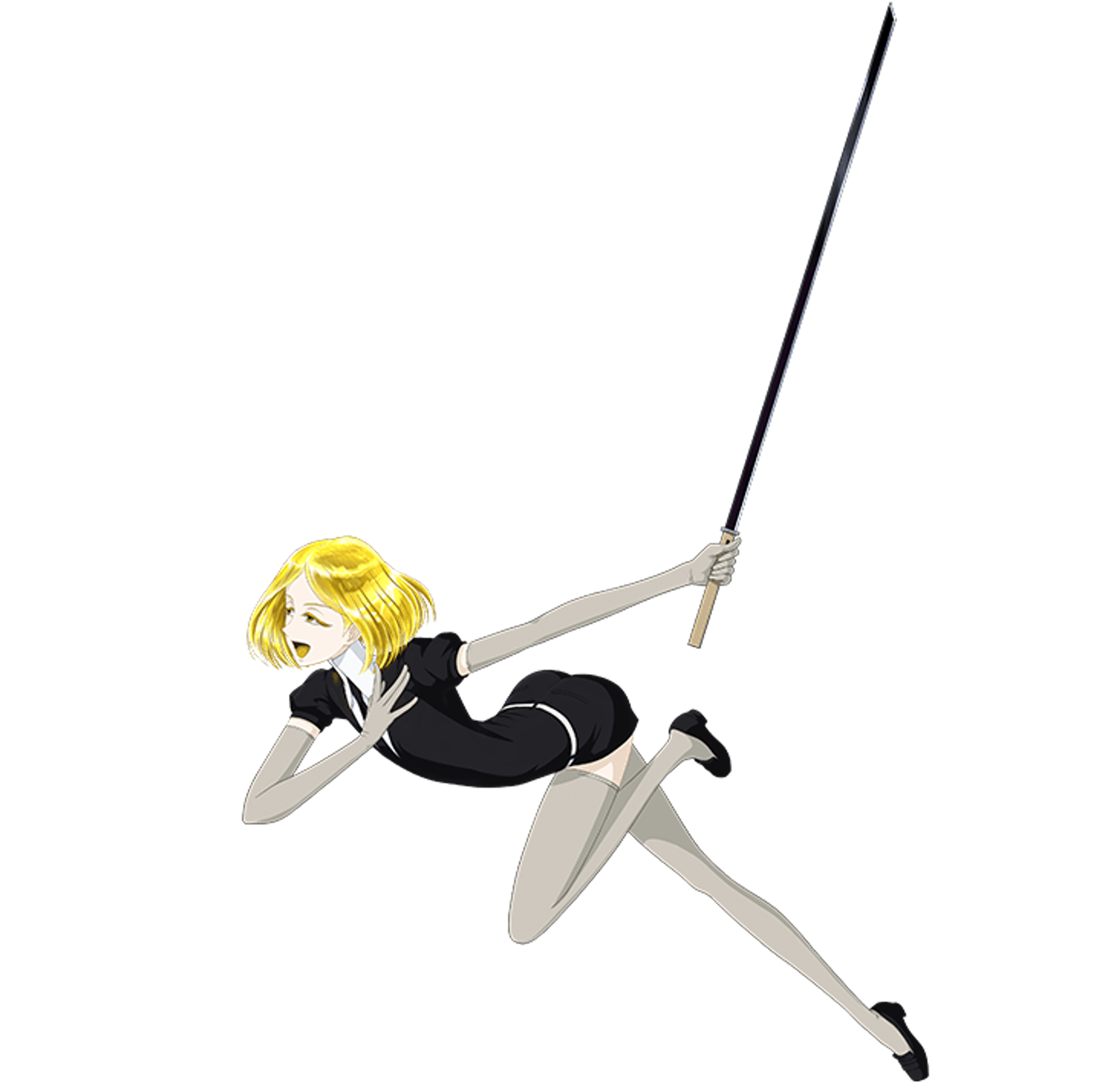 A powerful, mature-looking female character with blonde hair in a dynamic fighting pose.