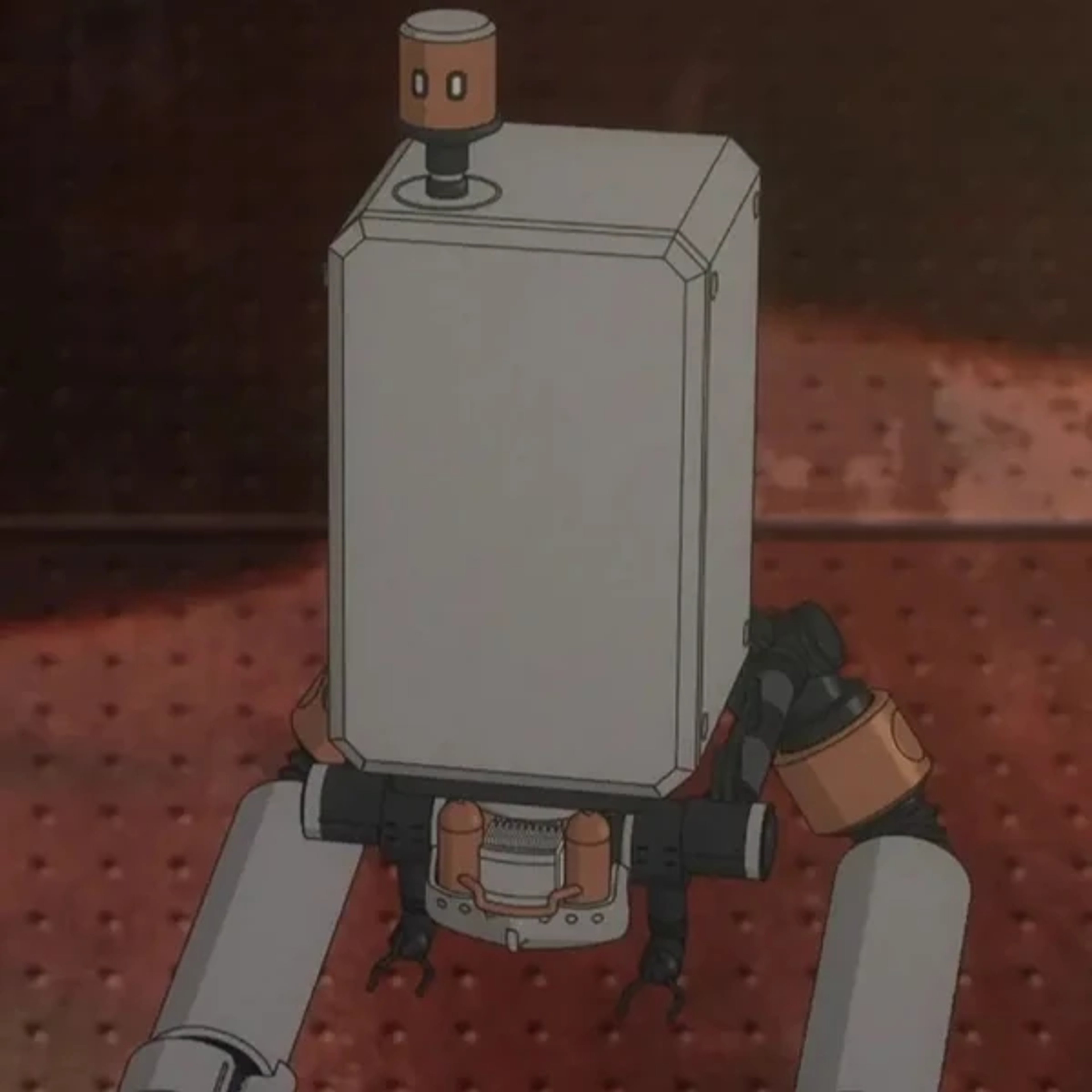 A robotic character from the NieR:Automata universe, with a spherical body and a single eye.