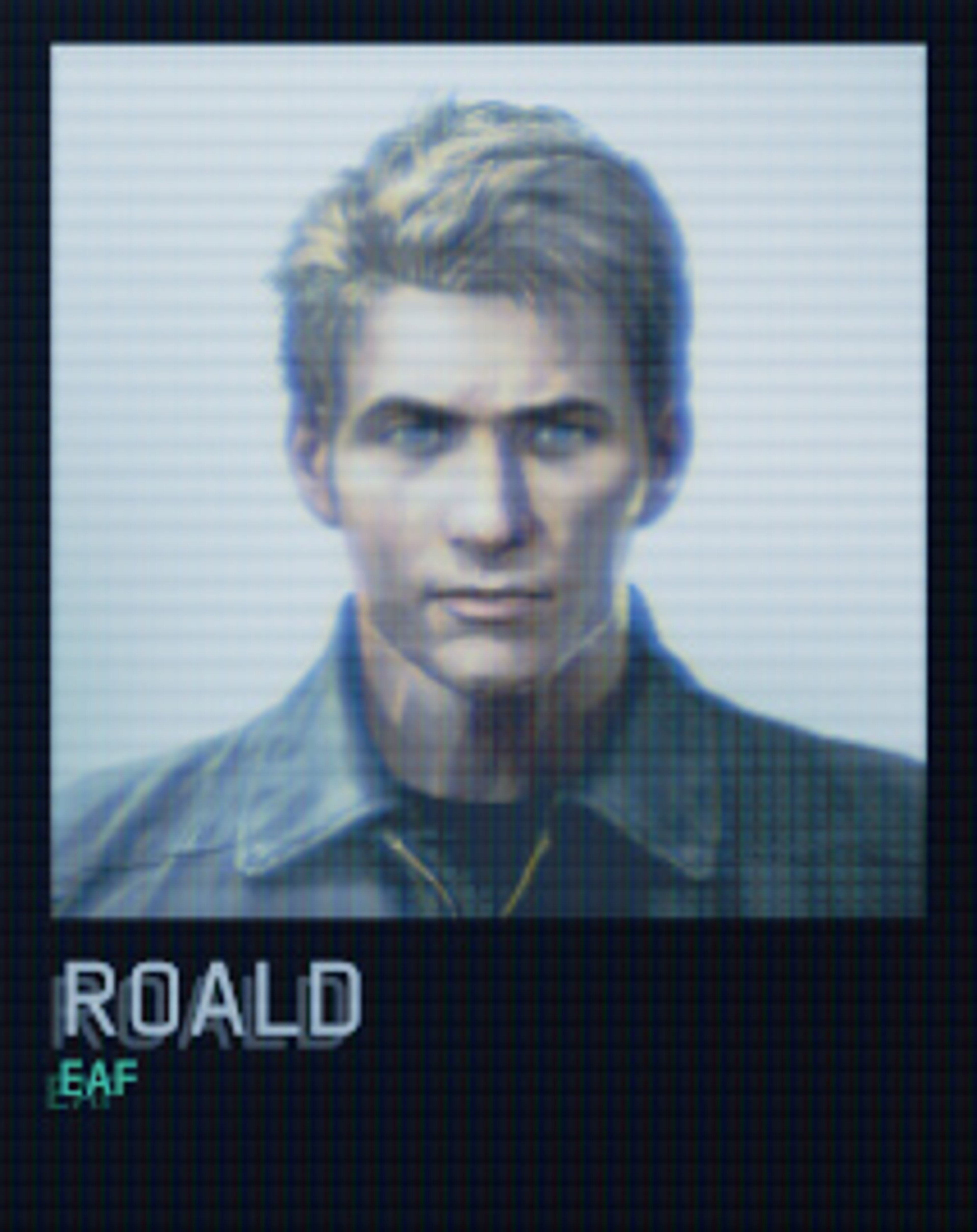 Portrait of a serious-looking blonde man in military uniform