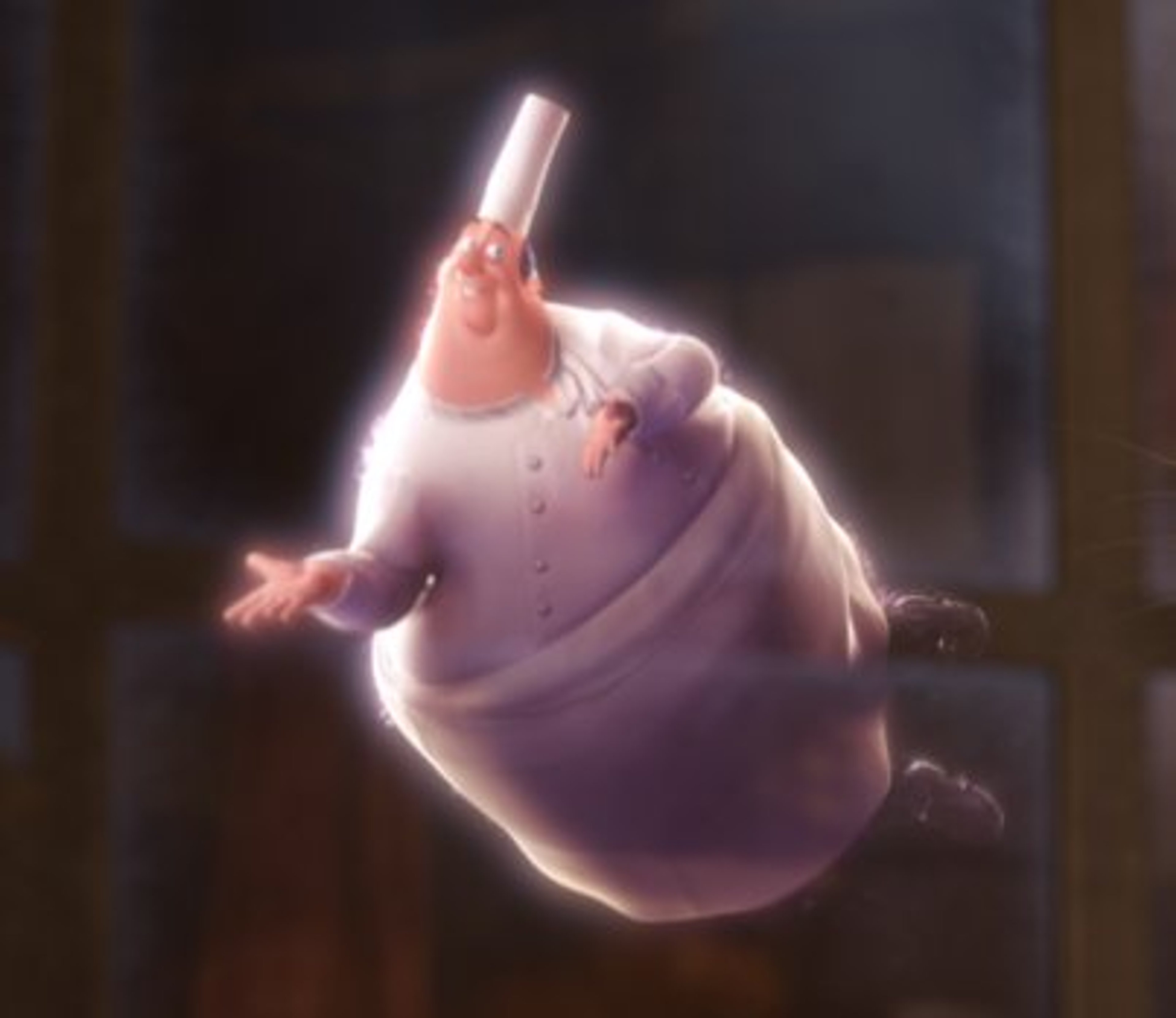 Chef Auguste Gusteau from Ratatouille, a jovial French chef