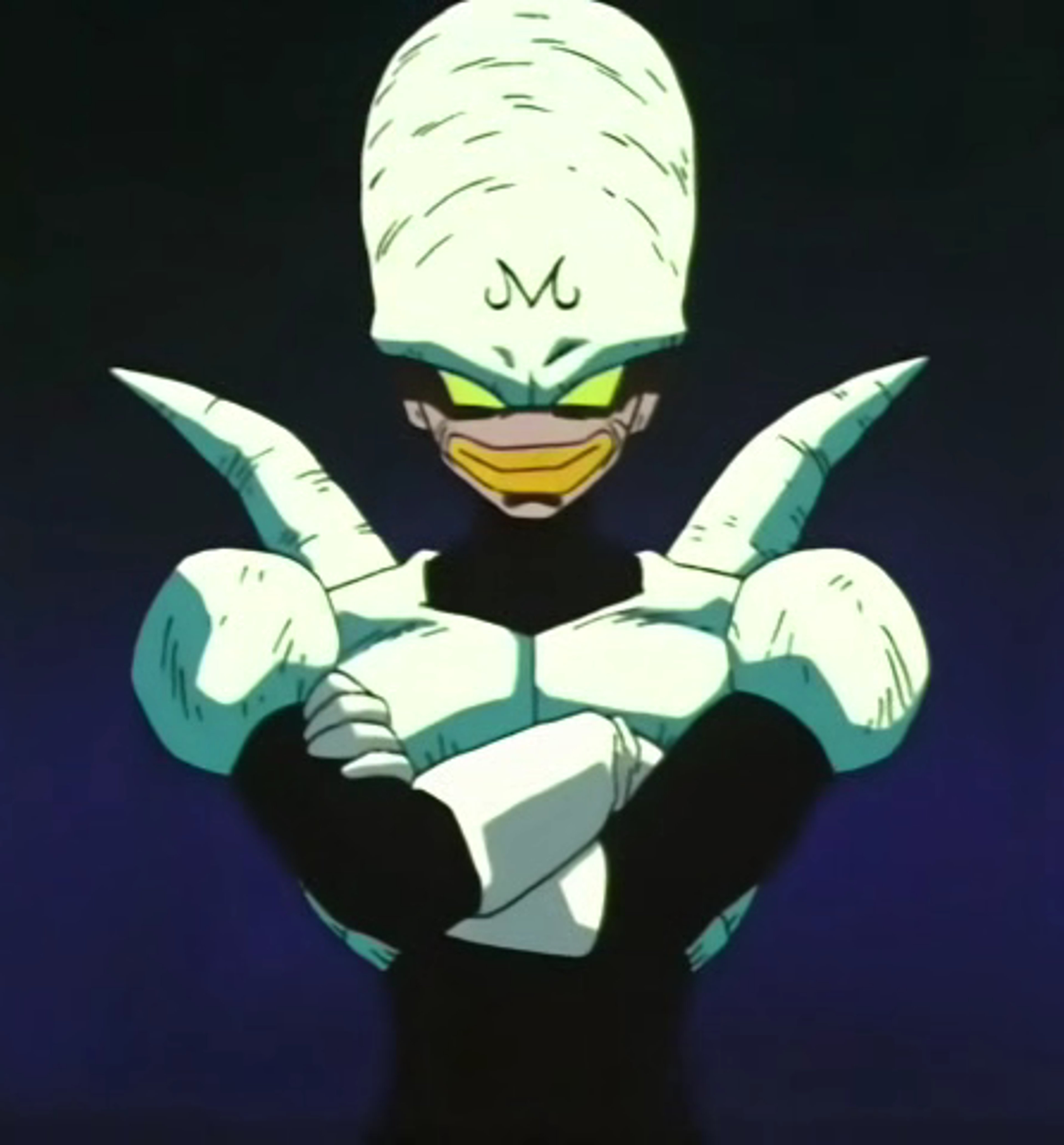 A tall, slim alien warrior in white battle armor and a black bodysuit, with a distinctive cranial structure and helmet.