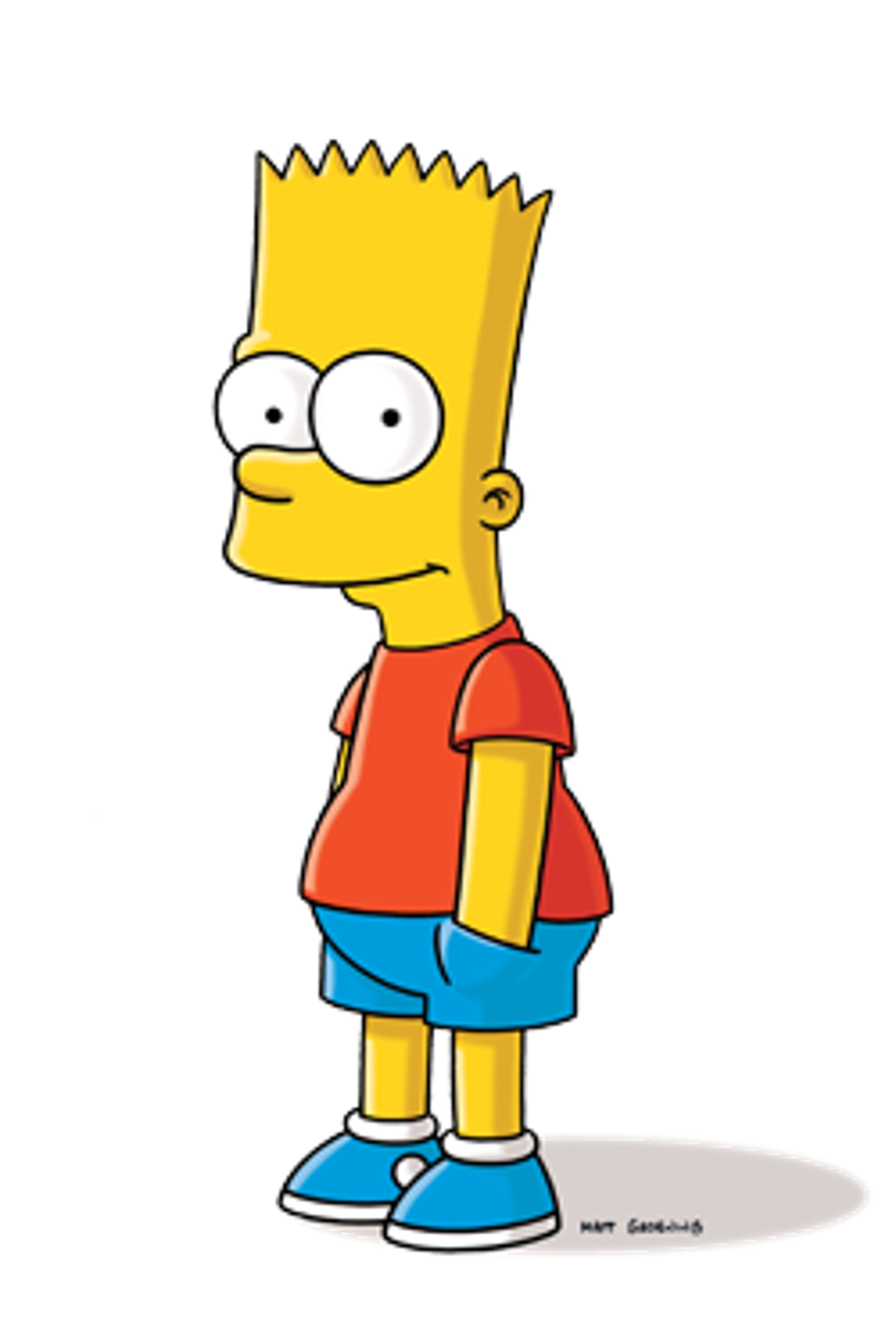 Cartoon character Bart Simpson