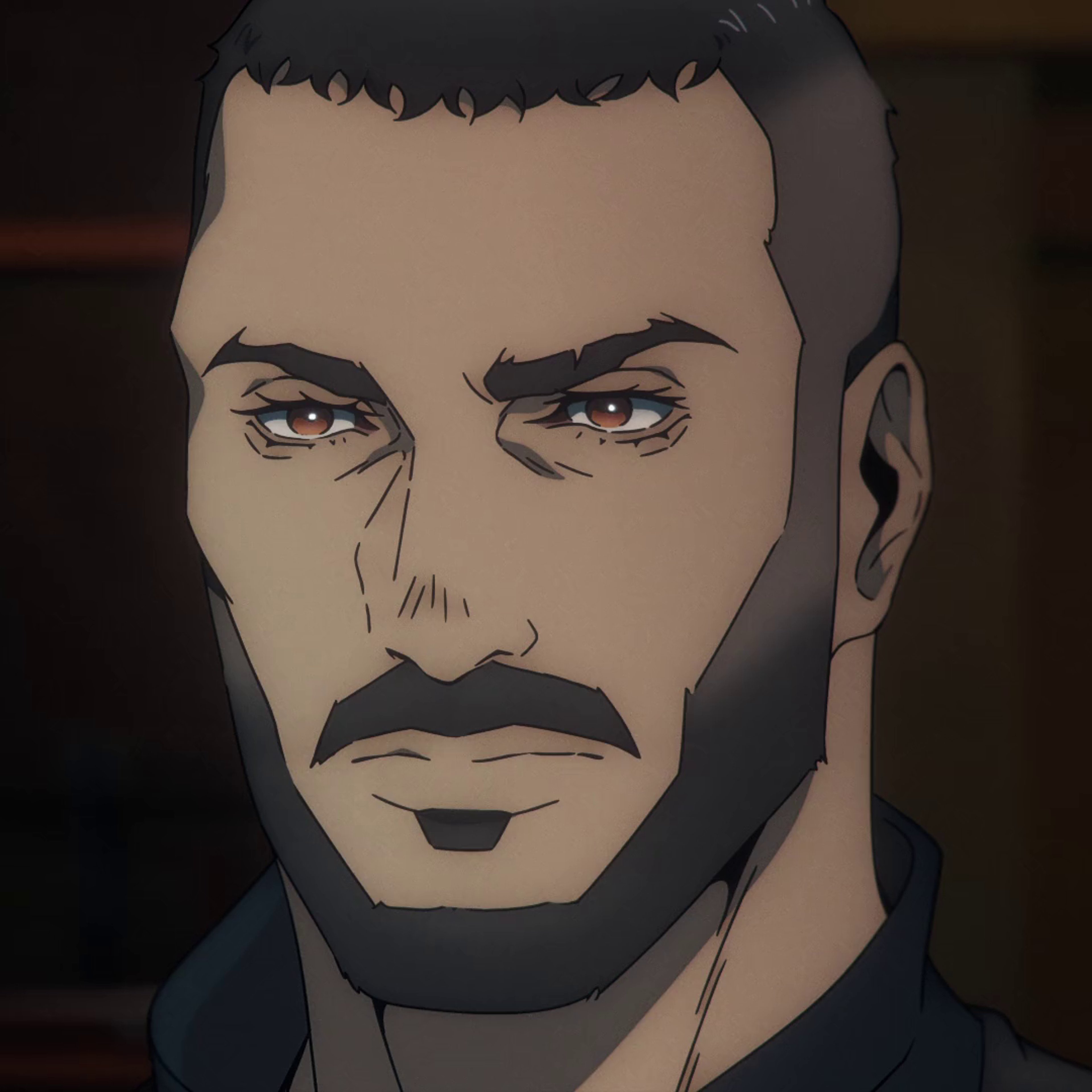 A serious-looking man in a military or religious uniform