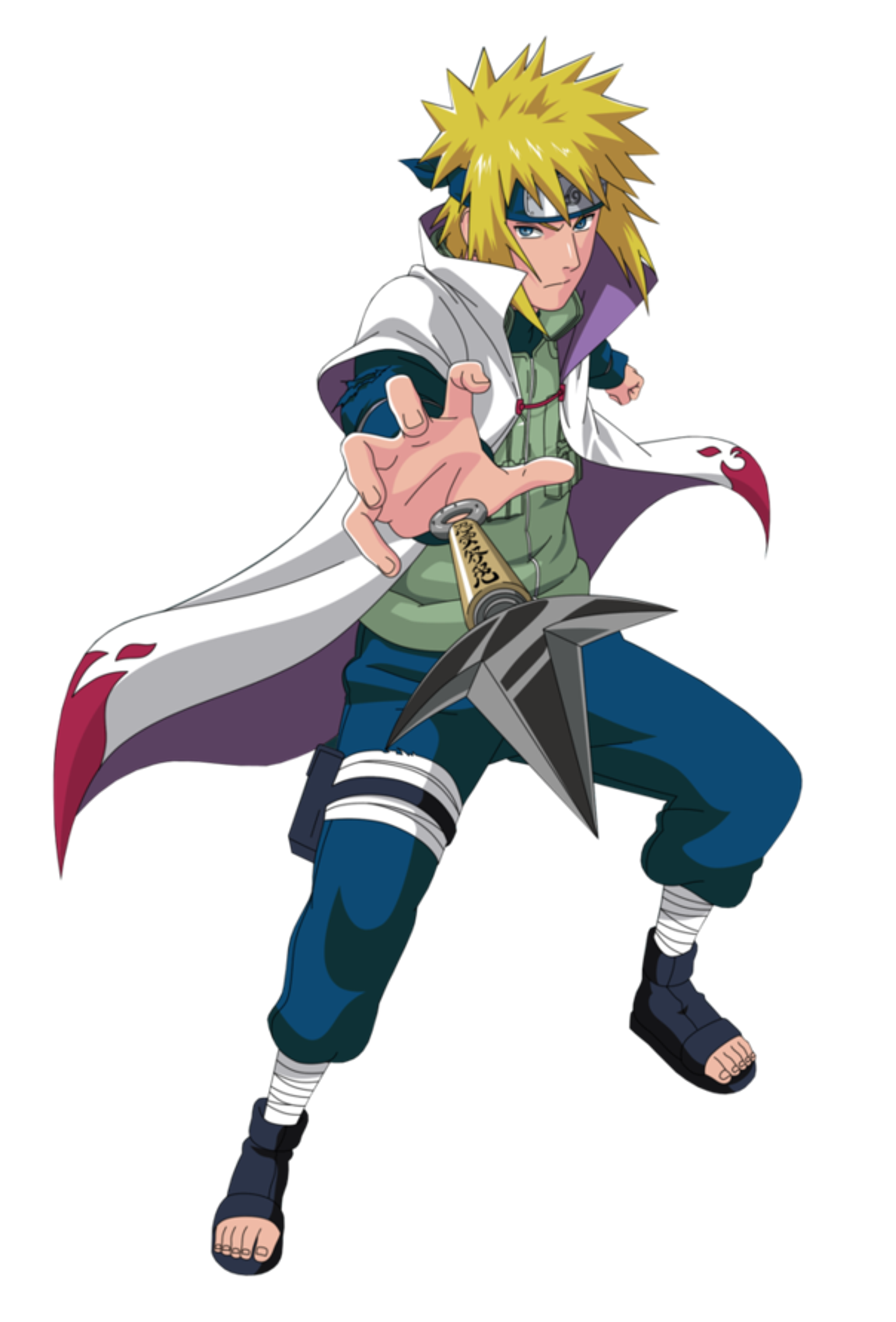 An anime-style character with spiky blonde hair in a fighting stance