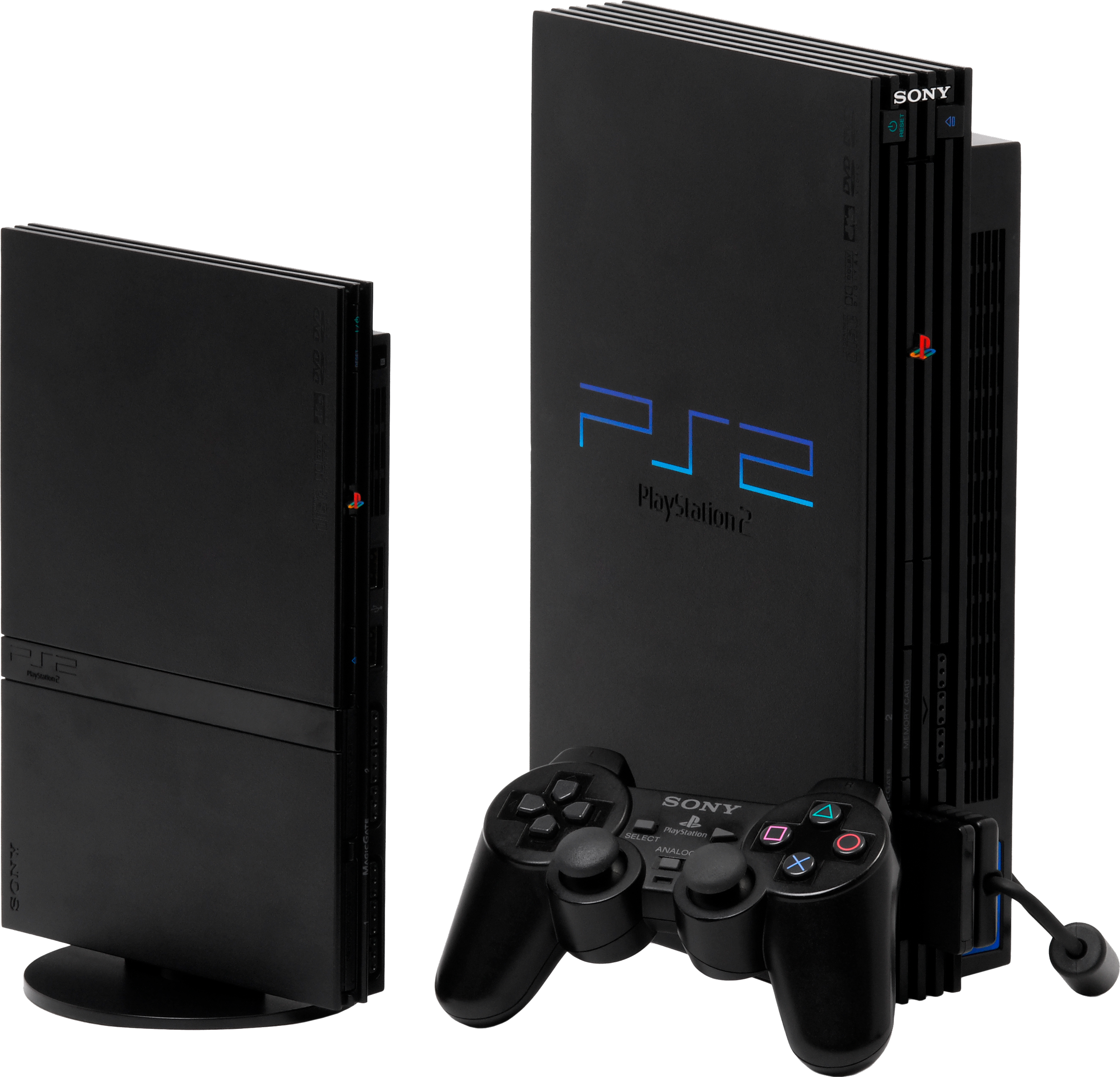 PlayStation 2 game console and controller