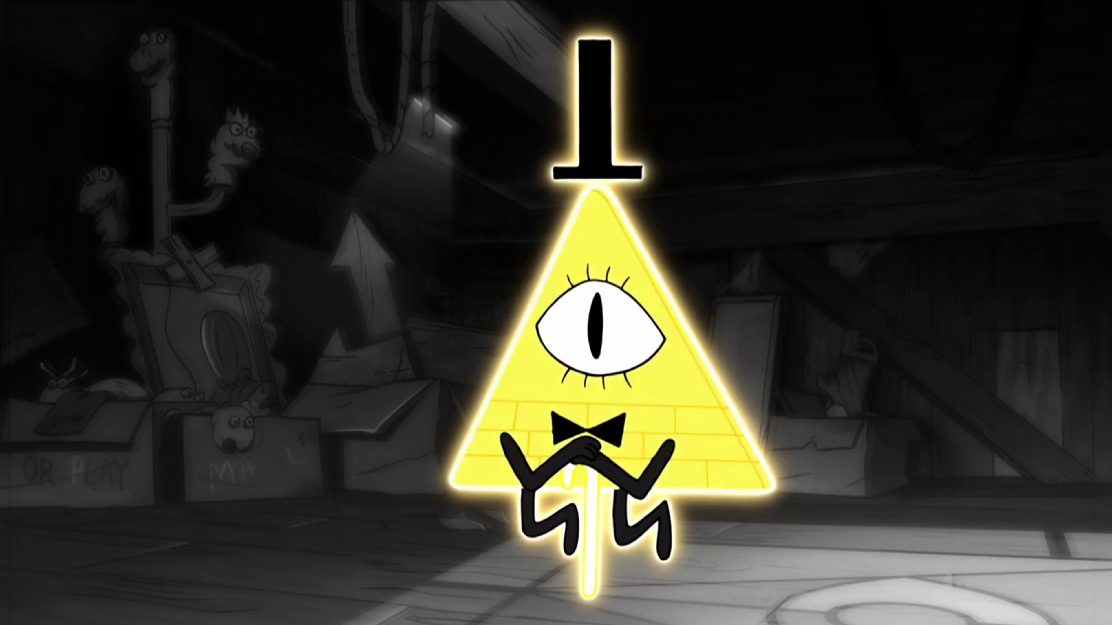 Originally existed outside of the normal laws of physics in a dimension of weirdness,Tricked Ford into building a portal linking the human world to the nightmare realm,Once unleashed into Gravity Falls, aimed to merge the weirdness dimensions and unleash eternal chaos