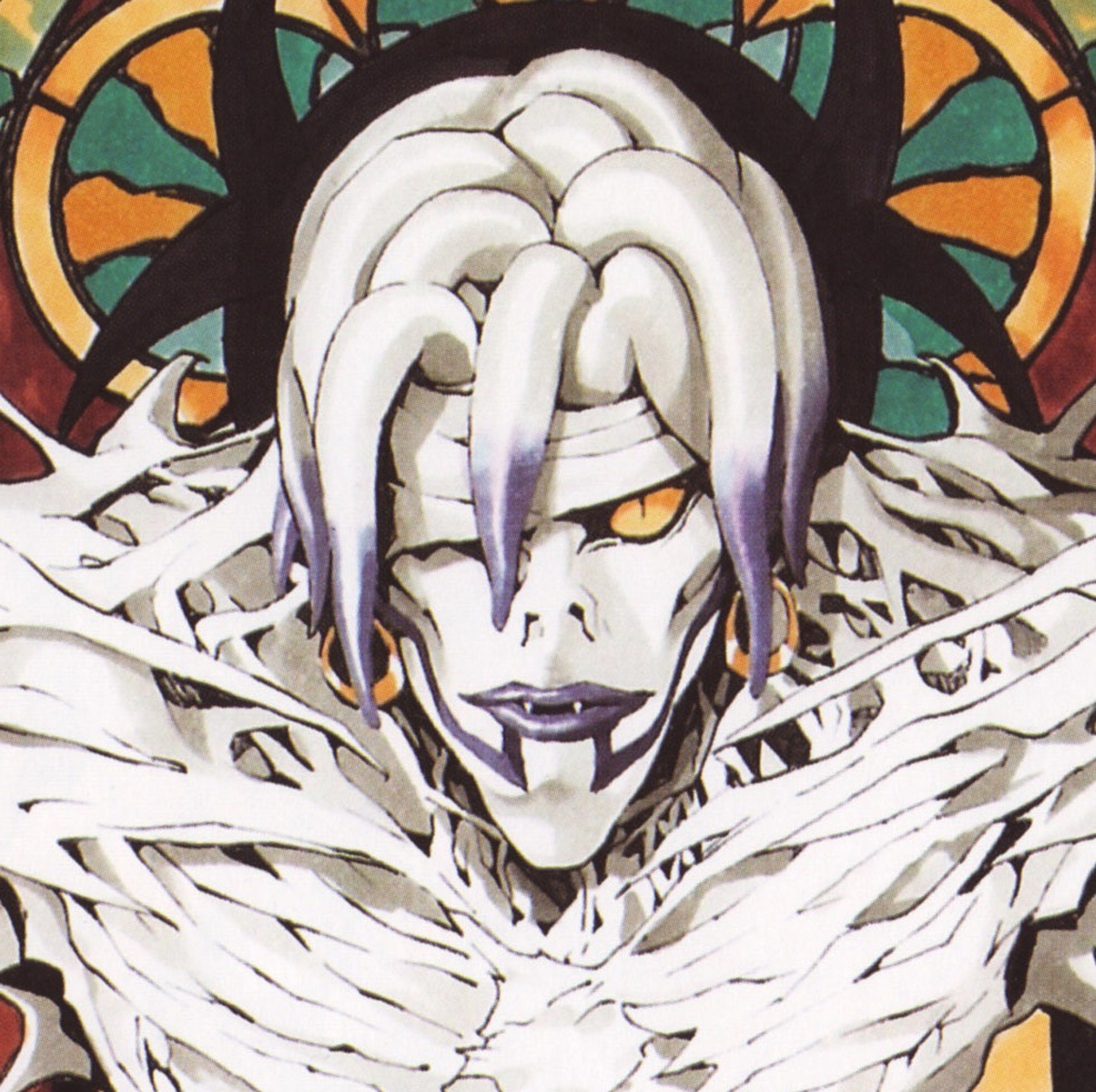 A skeletal, blue-hued Shinigami character from the Death Note universe