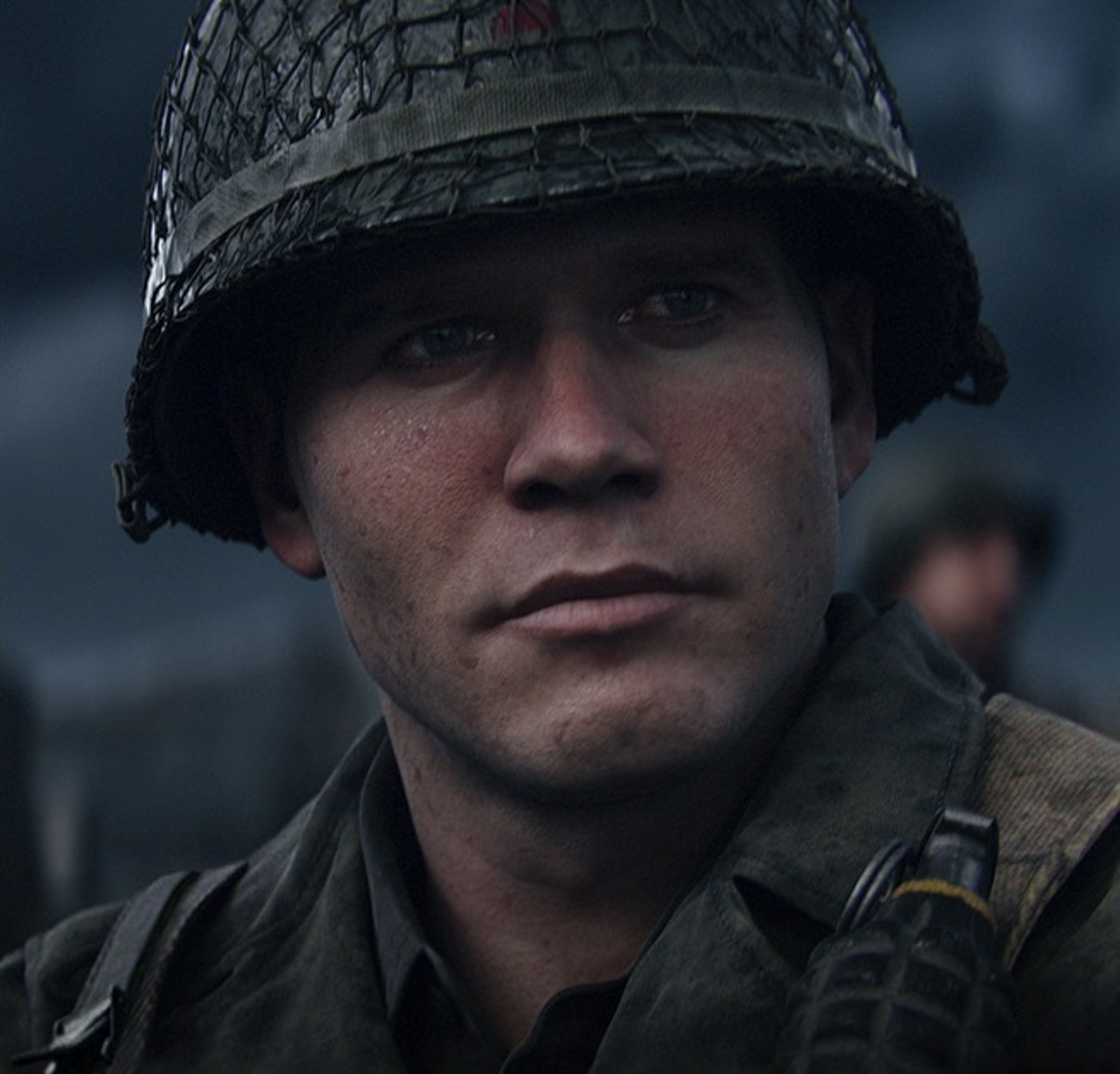 A young US Army soldier in a World War II setting
