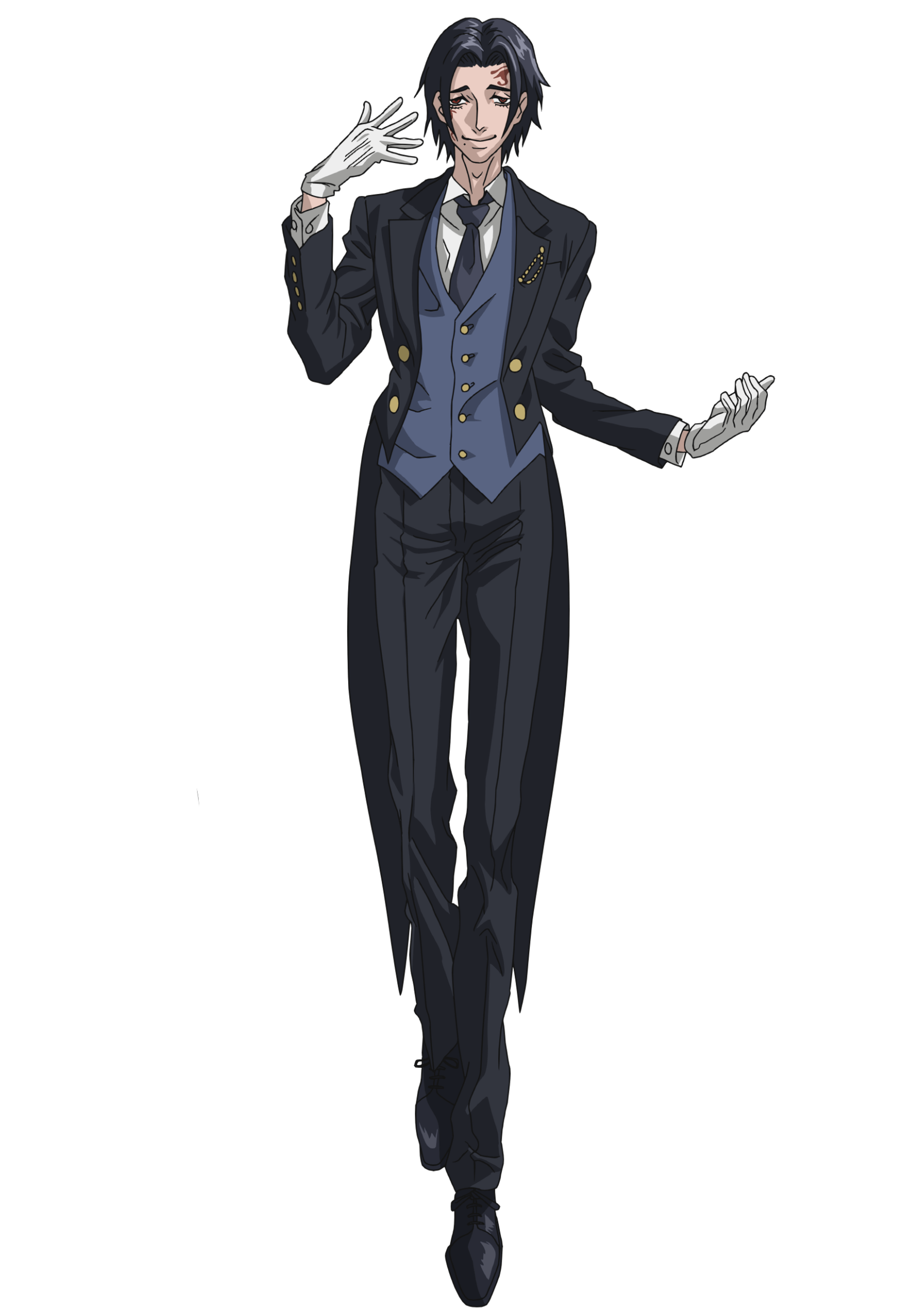 Divine messenger Hermes in butler uniform from Record of Ragnarok