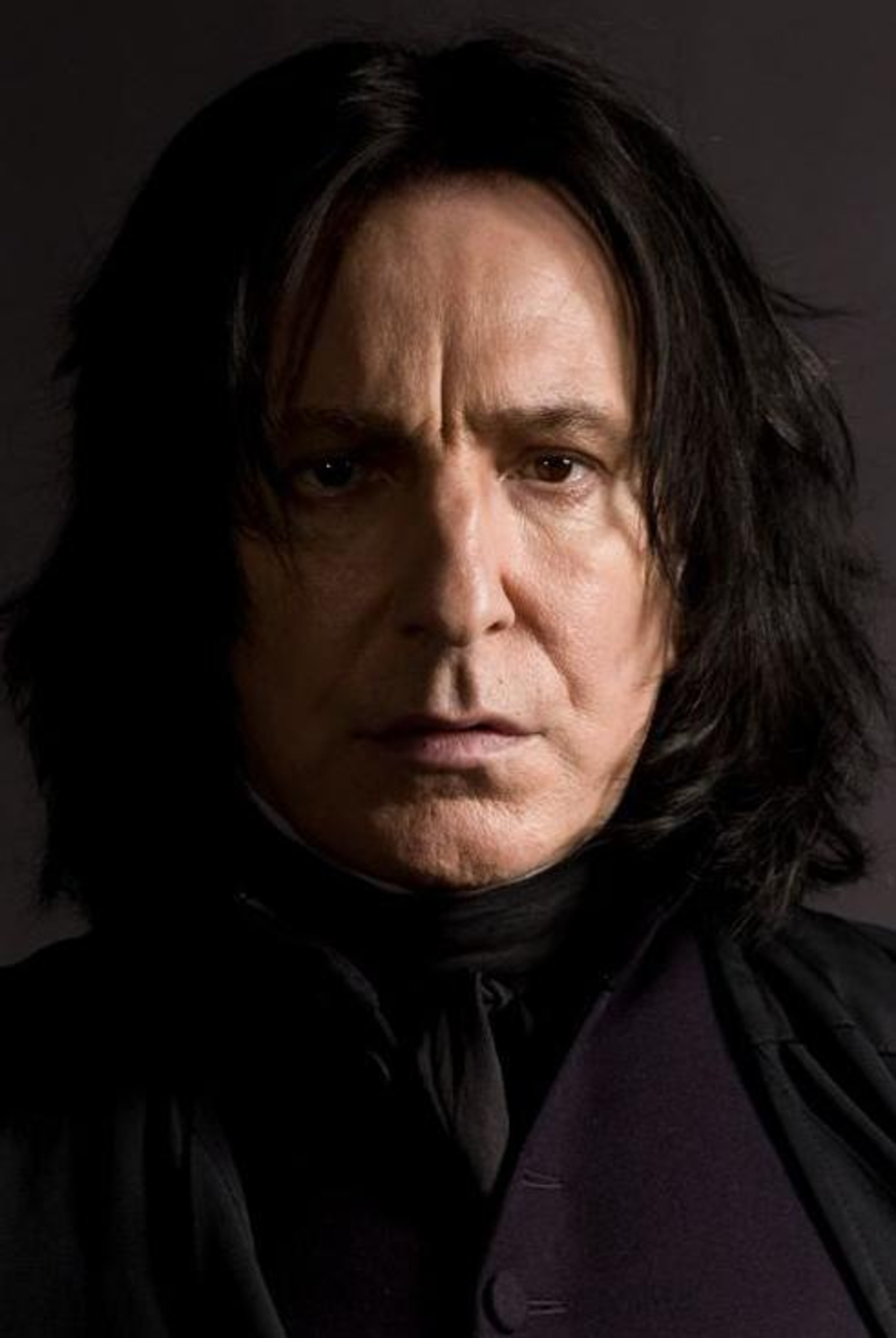 A portrait of the character Severus Snape from the Harry Potter series