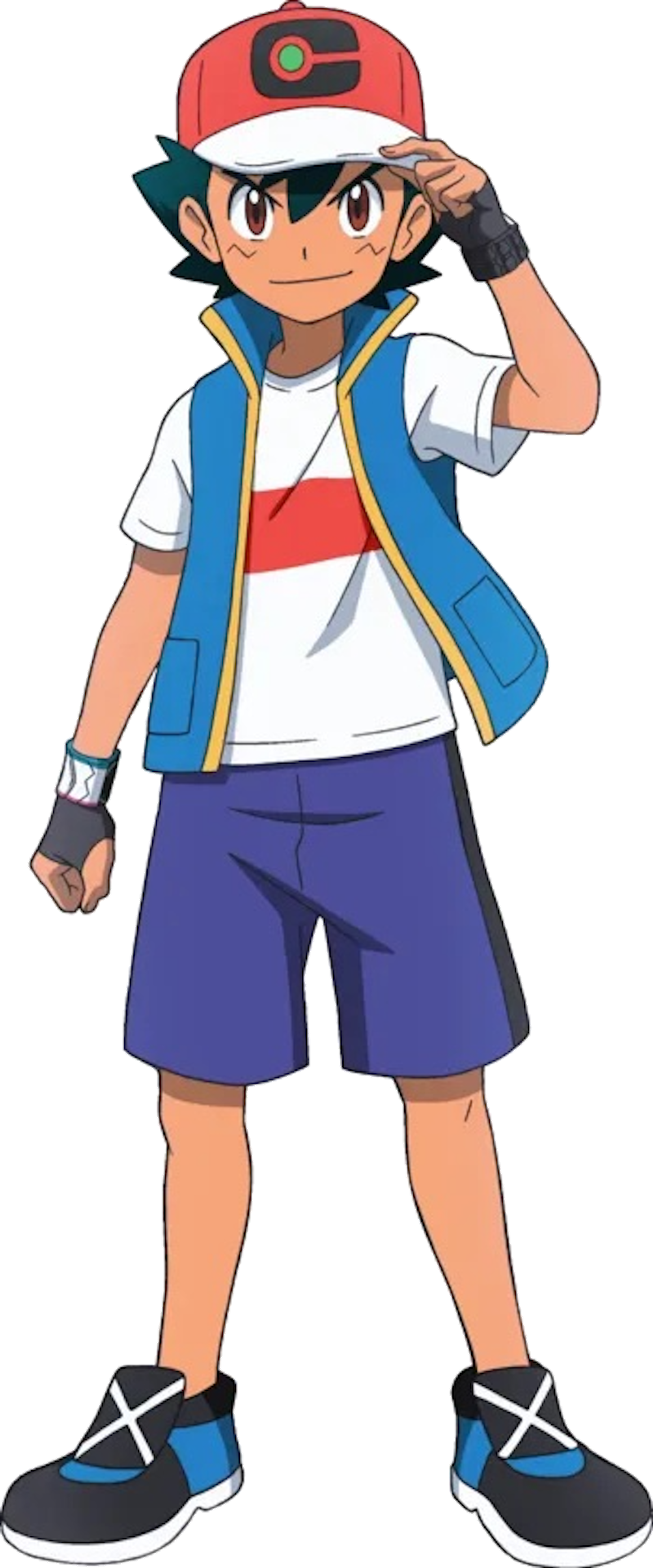 A young male Pokemon trainer character