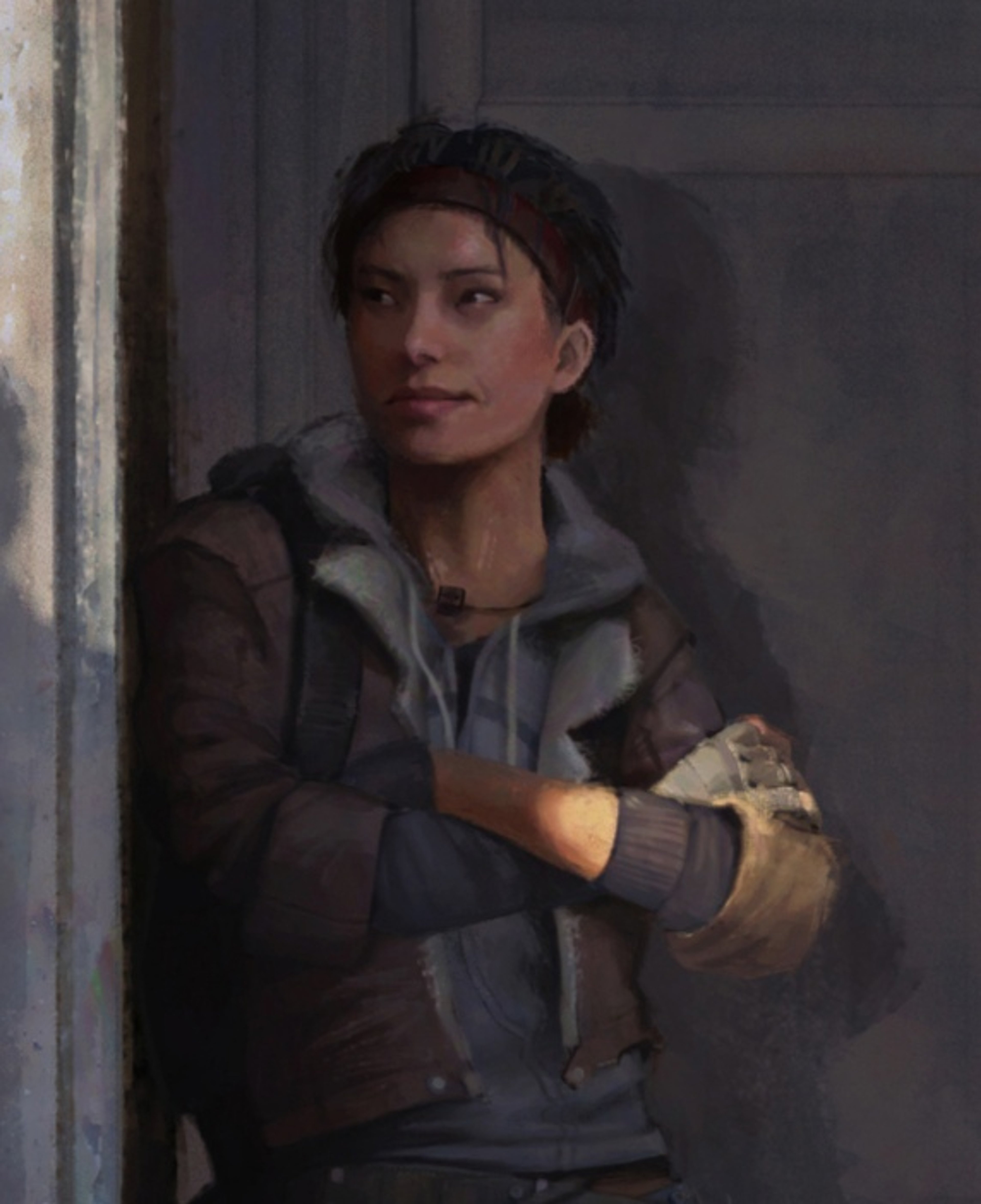 Lost her father Eli to the Seven Hour War,Was raised by her father in the Resistance,Learned science and technology from a young age to help the cause,Became a skilled fighter and engineer for the Resistance