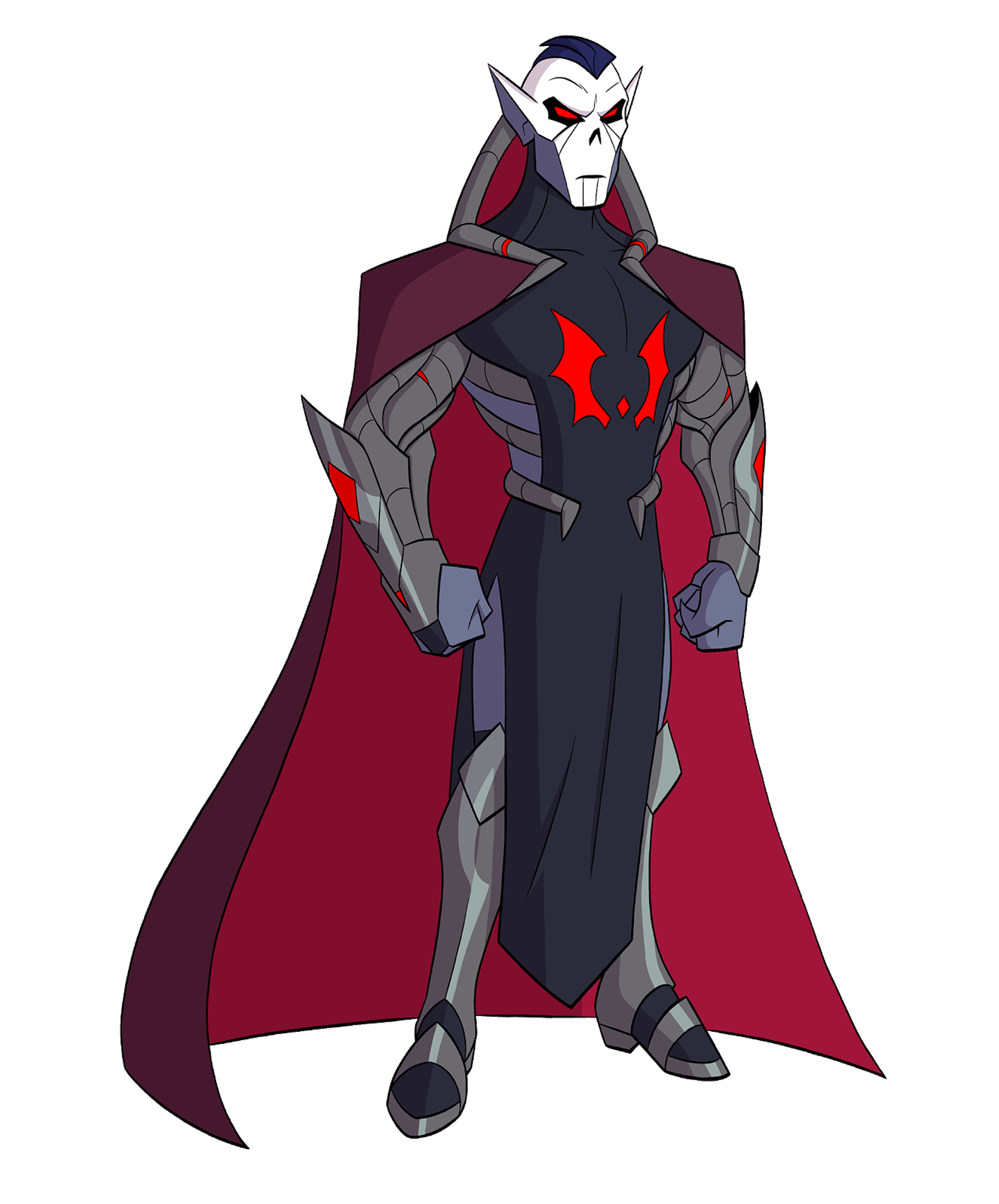 An alien warlord character named Hordak with a skull-like face, bat-like ears, and a cybernetically-enhanced body.