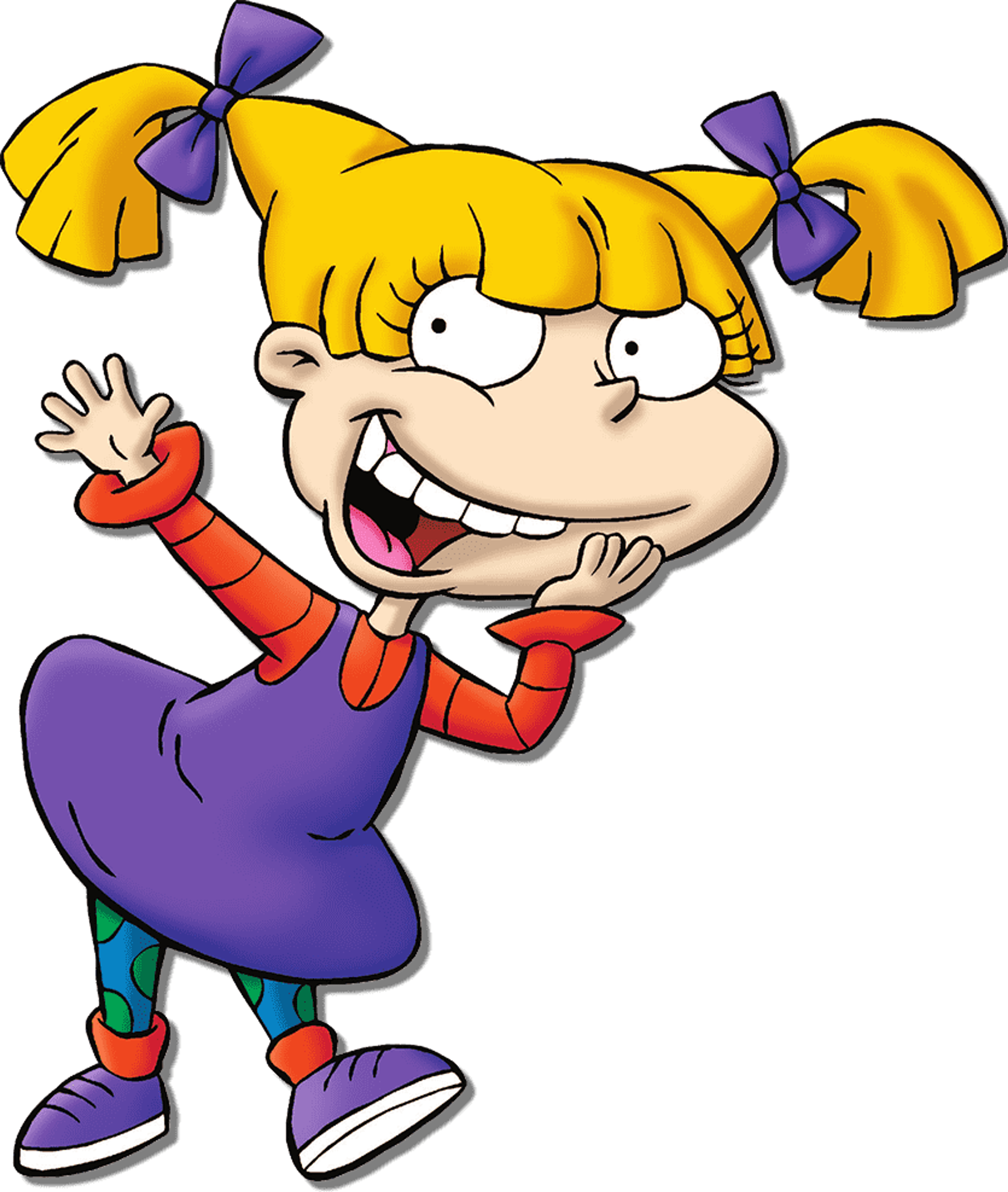 An animated character named Angelica Pickles from the Rugrats cartoon series