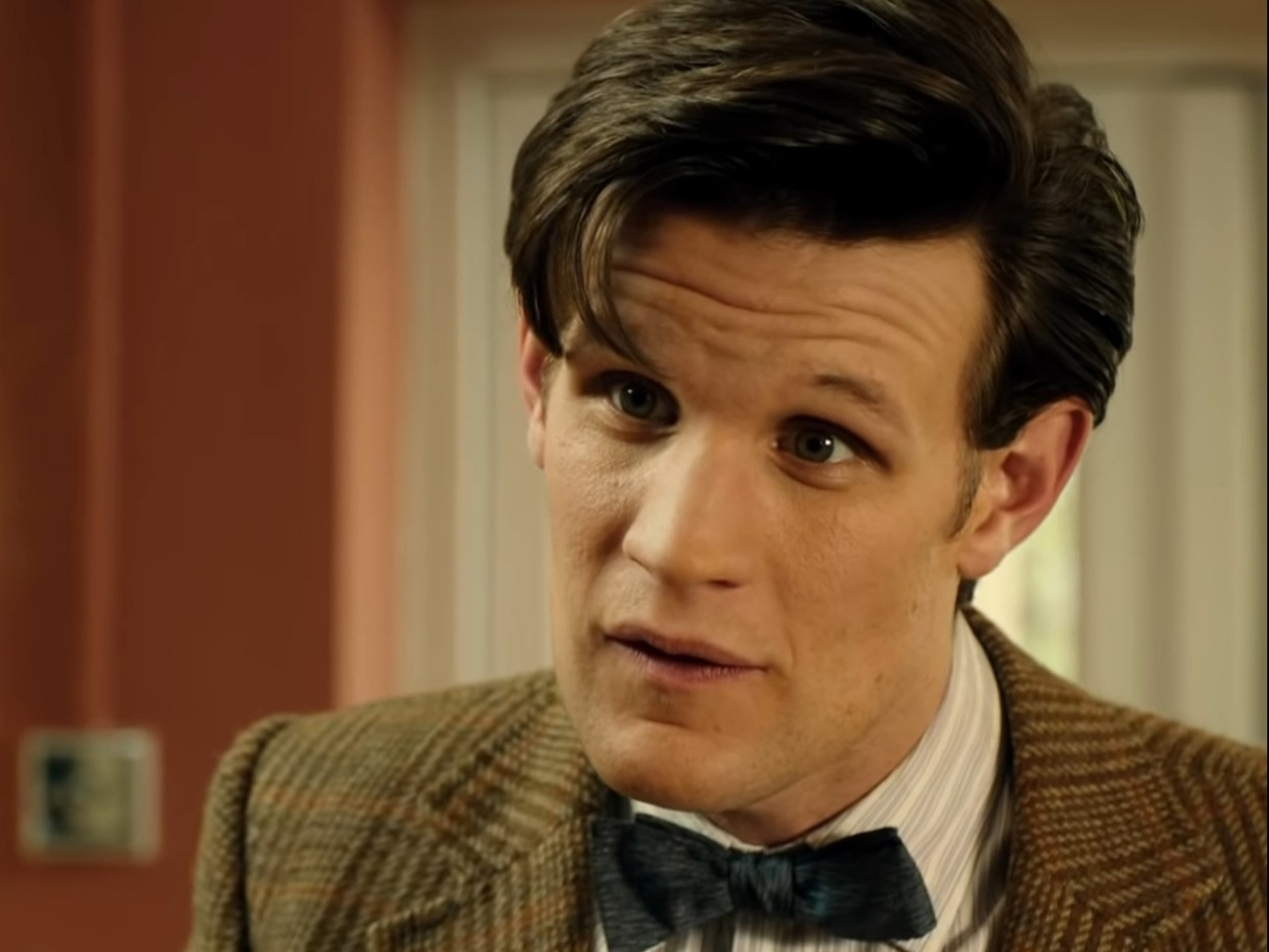 An image of the Eleventh Doctor from Doctor Who, played by actor Matt Smith.