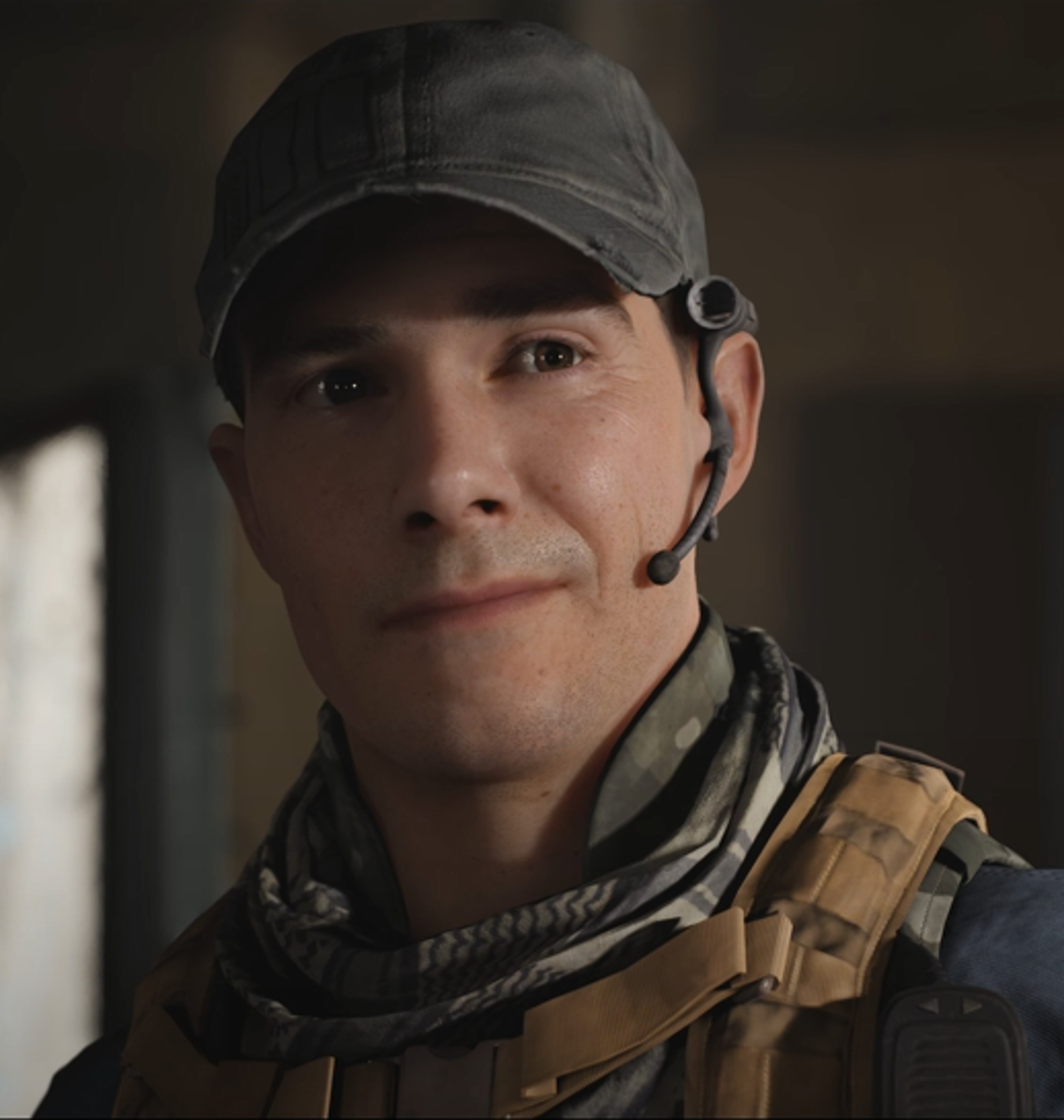 A man in a military uniform with a serious expression