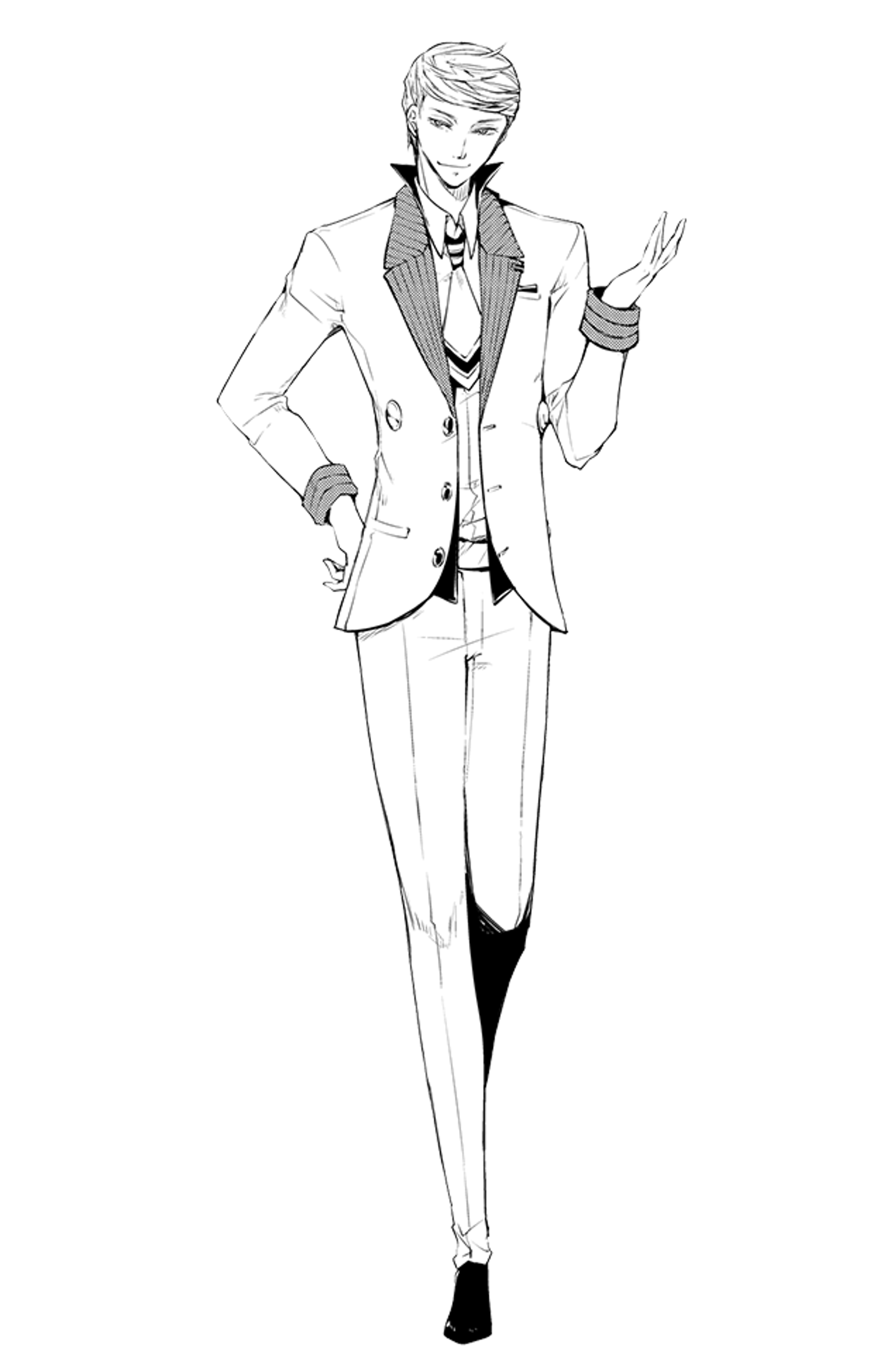 A well-dressed man with a confident expression