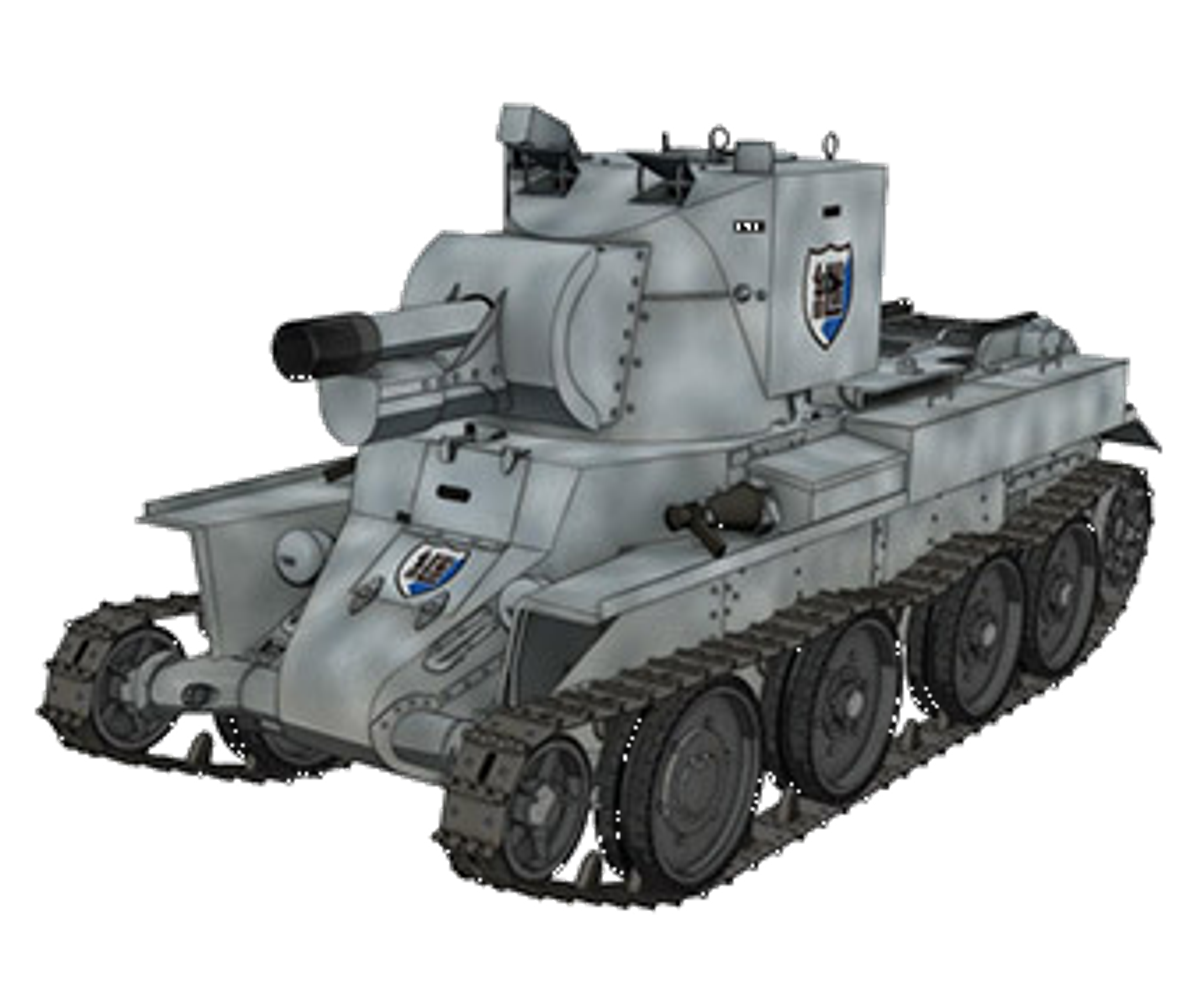 A detailed rendering of a Finnish World War II-era assault gun called the BT-42