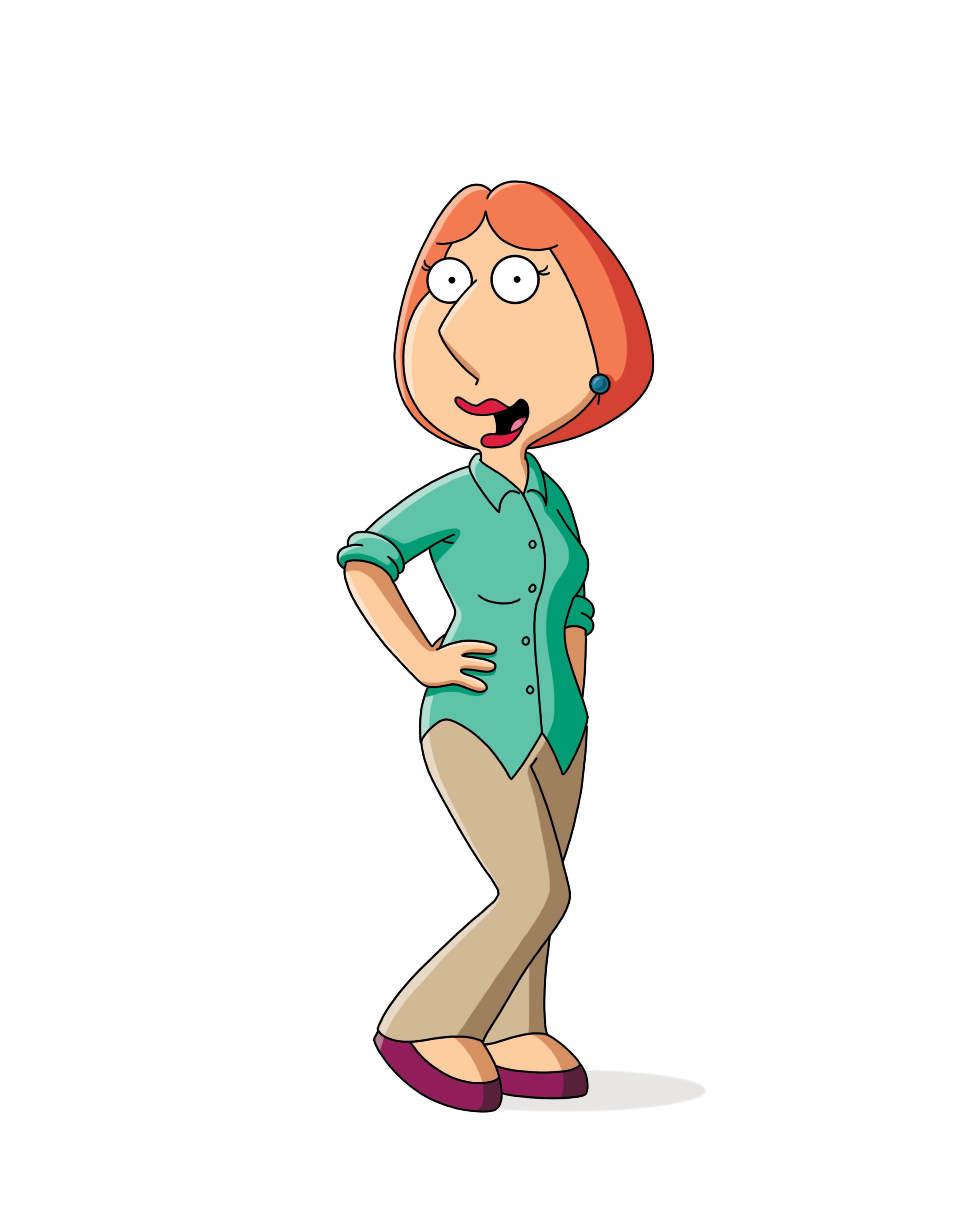 A cartoon character named Lois Griffin from the TV show Family Guy