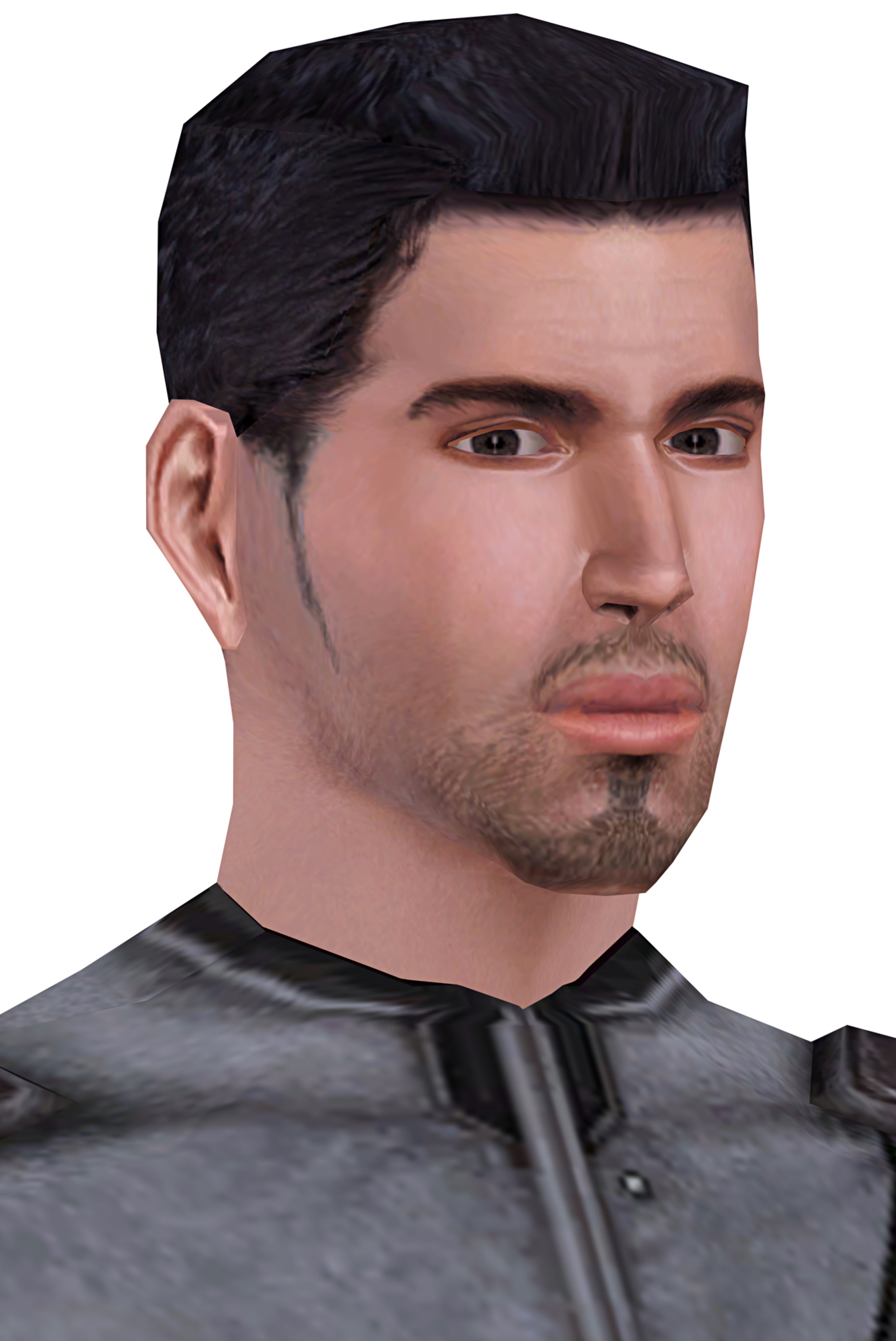 A serious-looking young man with dark hair and a Sith-like uniform