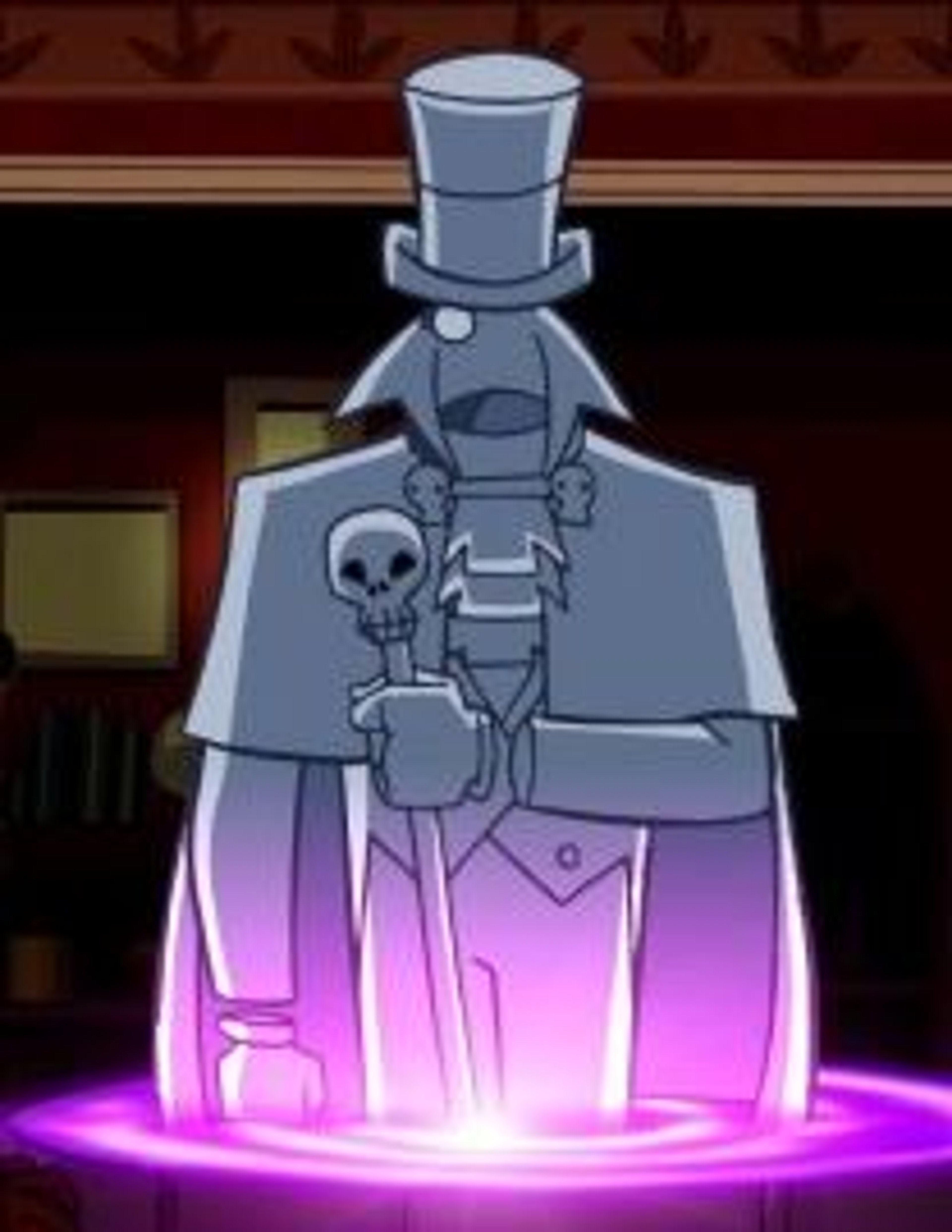 A Victorian-era gentleman thief with a skeletal appearance and occult powers