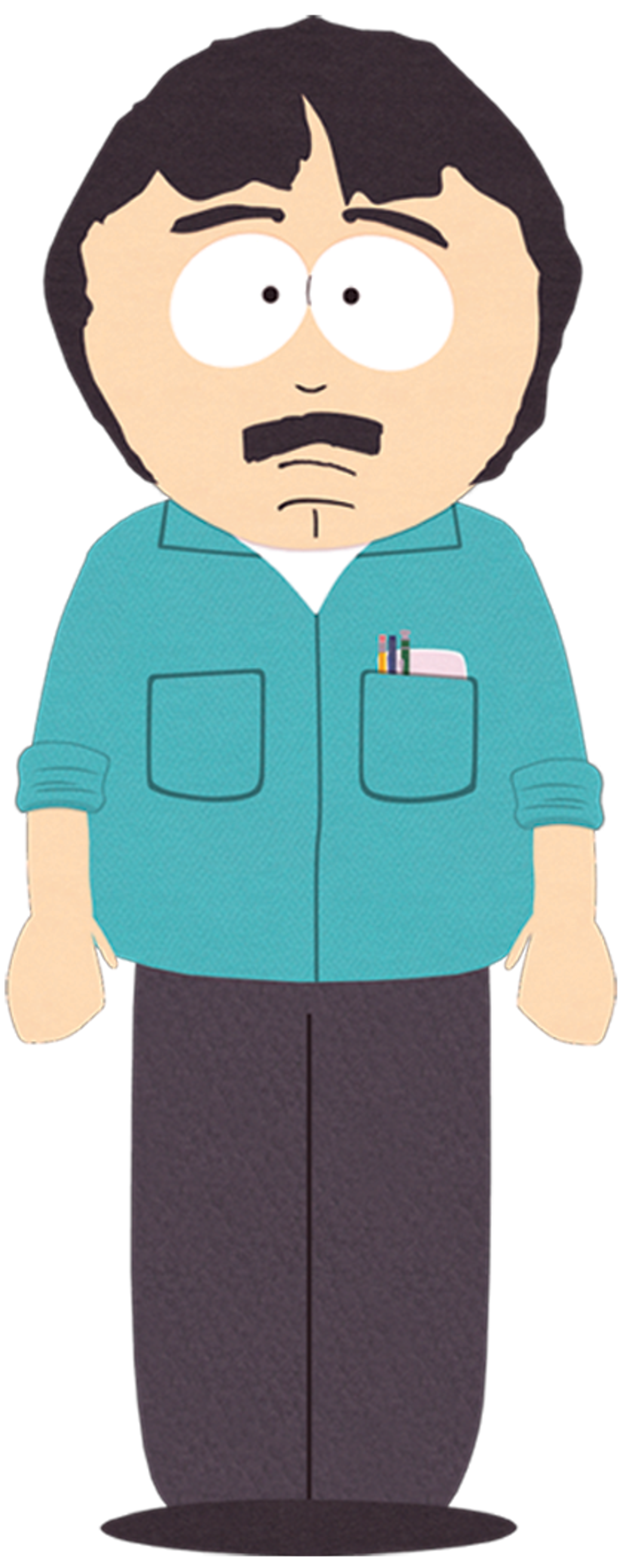 A cartoon character named Randy Marsh from the TV show South Park