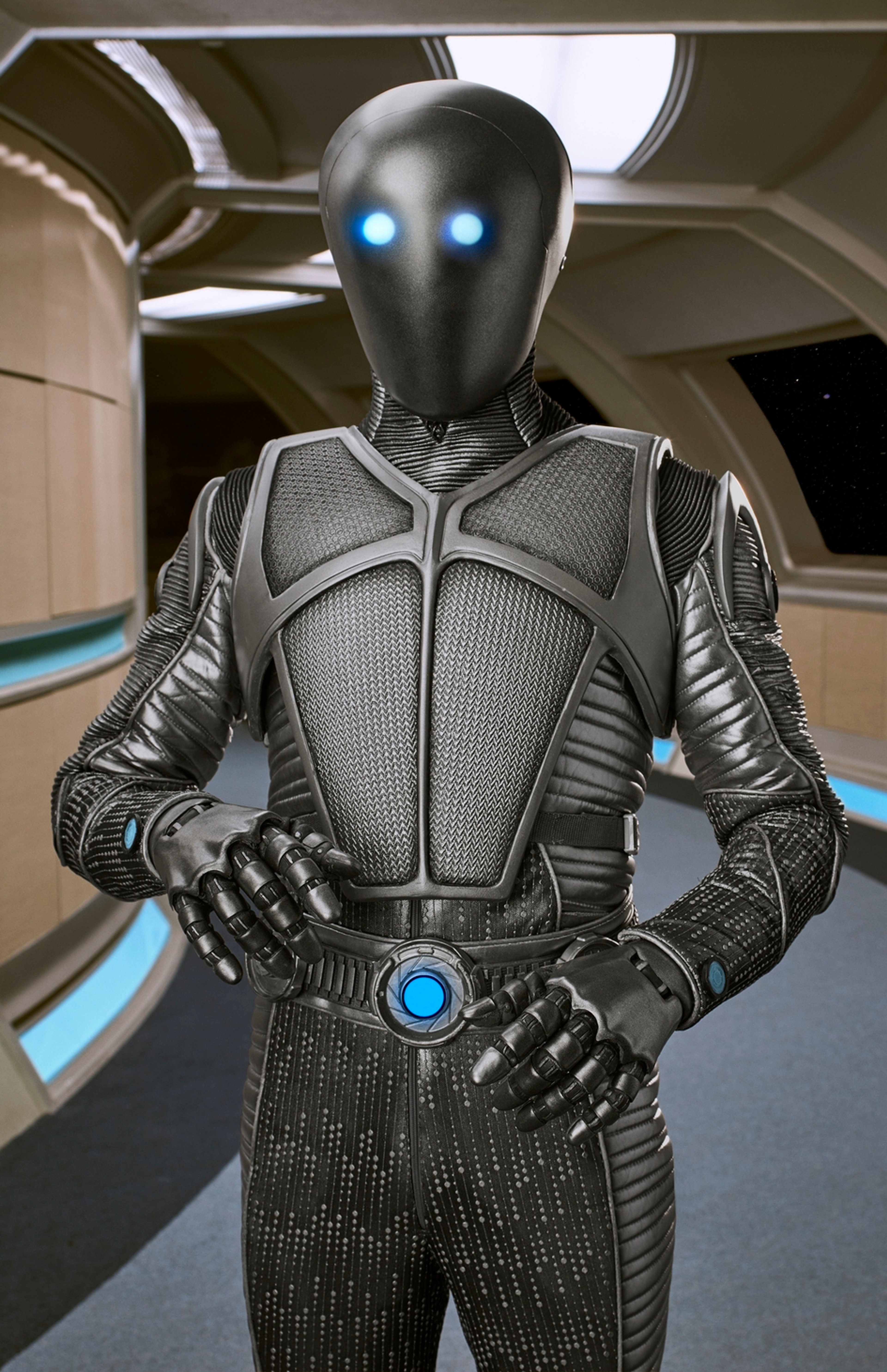 Isaac, a metallic robotic character from The Orville