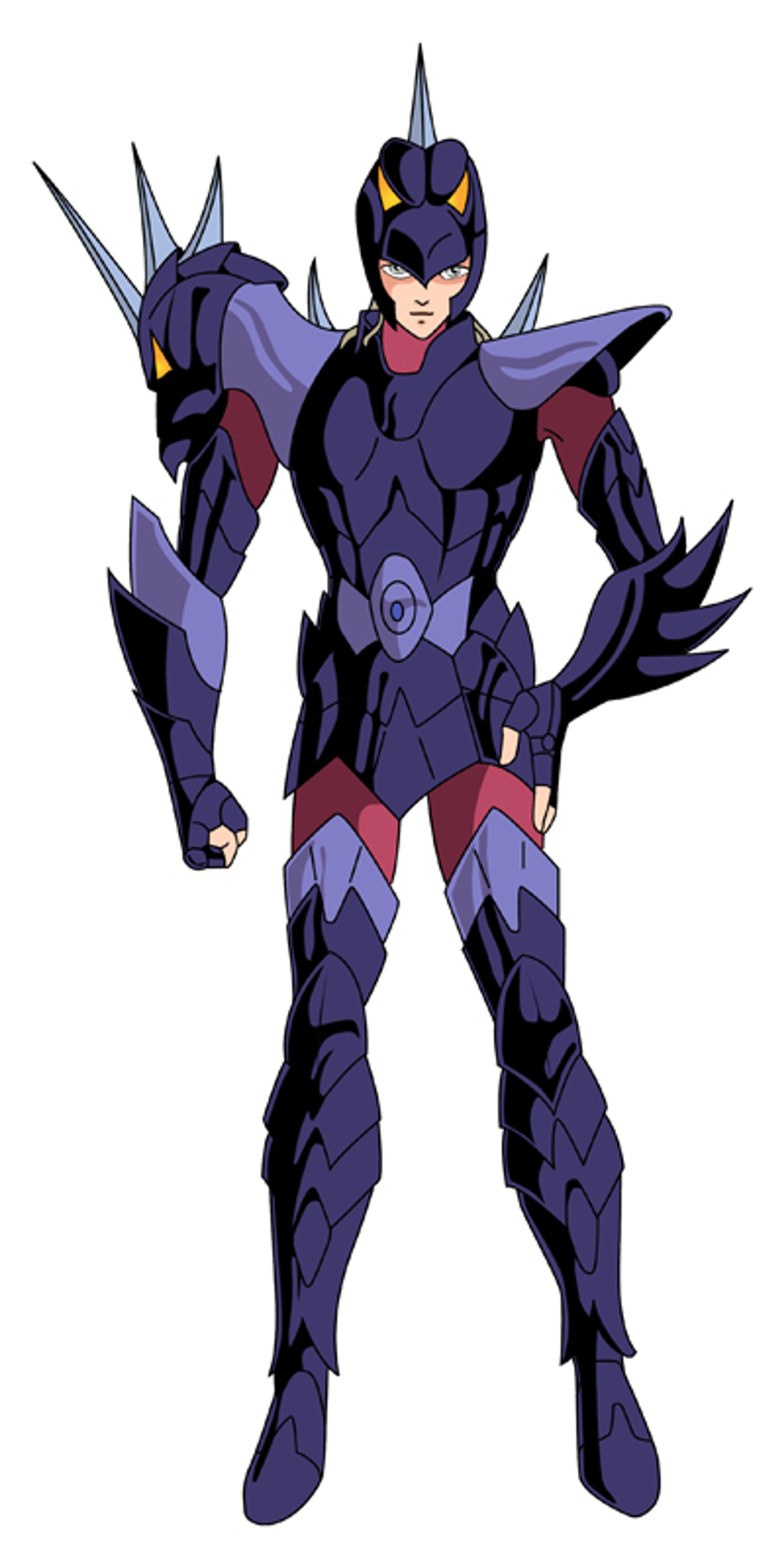 A powerful, armored warrior character with a noble and heroic appearance.