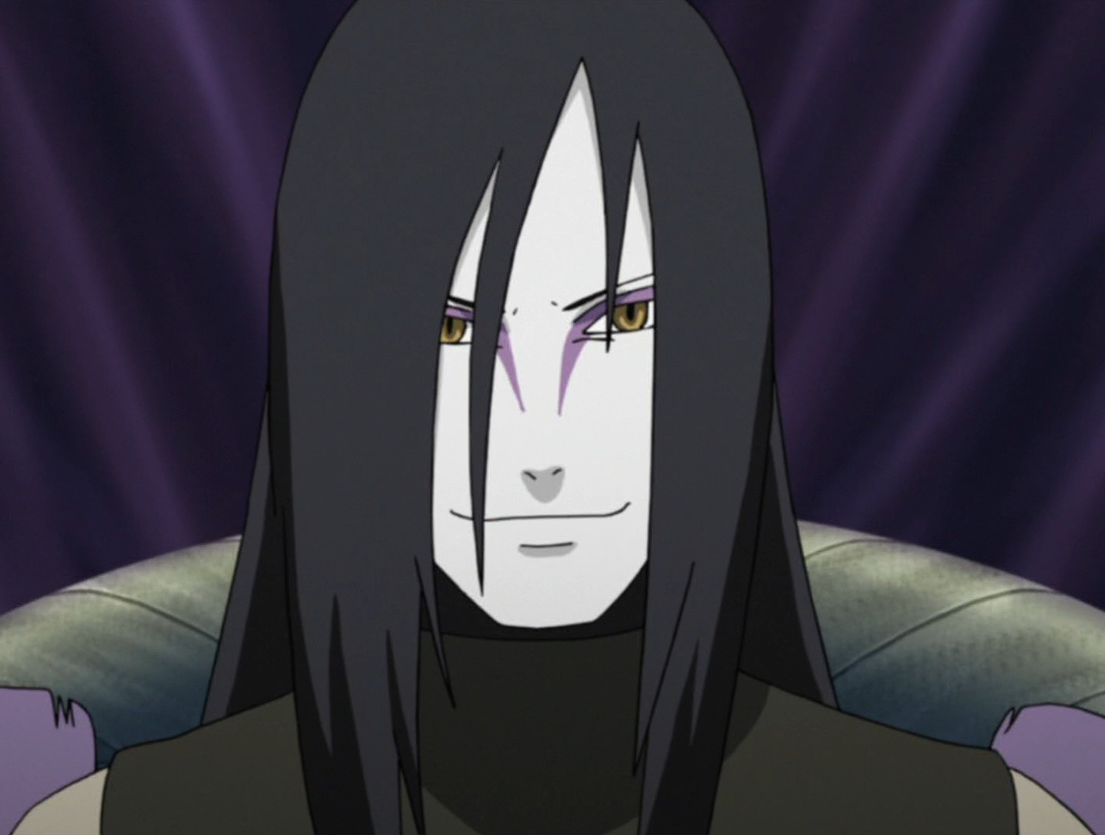 A detailed illustration of the character Orochimaru from the Naruto anime/manga series.