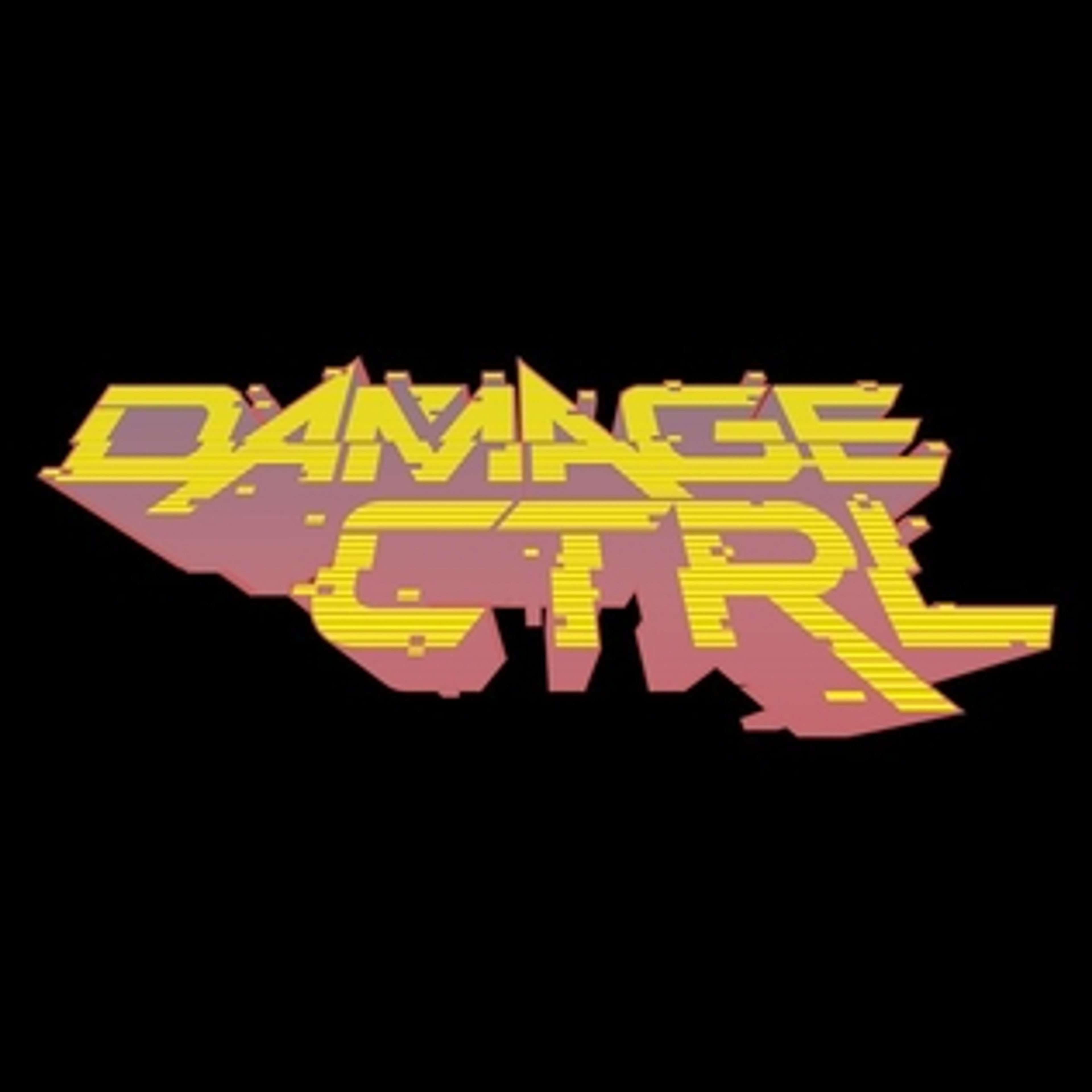 A stylized logo or text graphic with the words 'DAMAGE CTRL' in bold, vibrant yellow text against a pink and purple background.