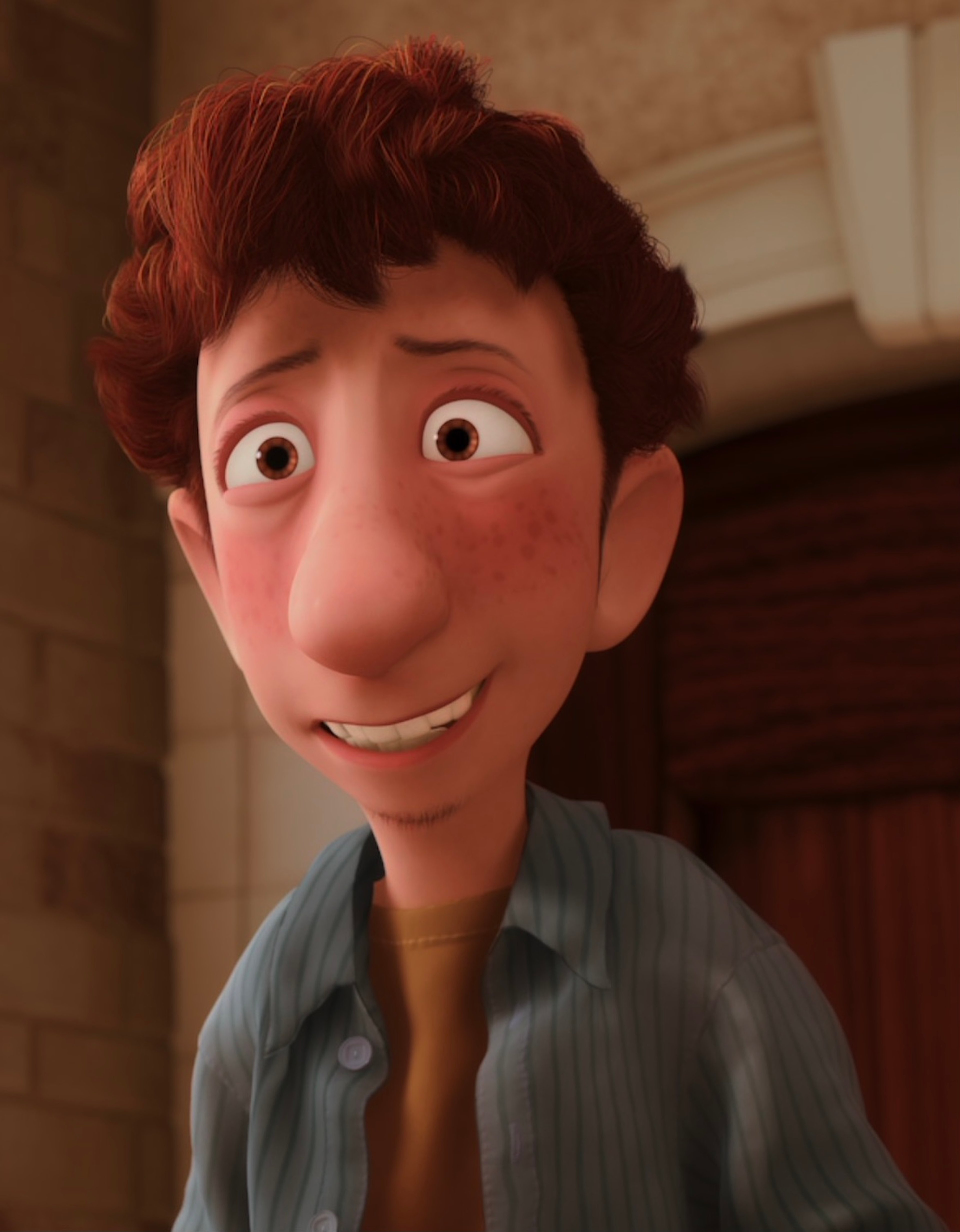 Linguini from Ratatouille, a tall lanky redhead