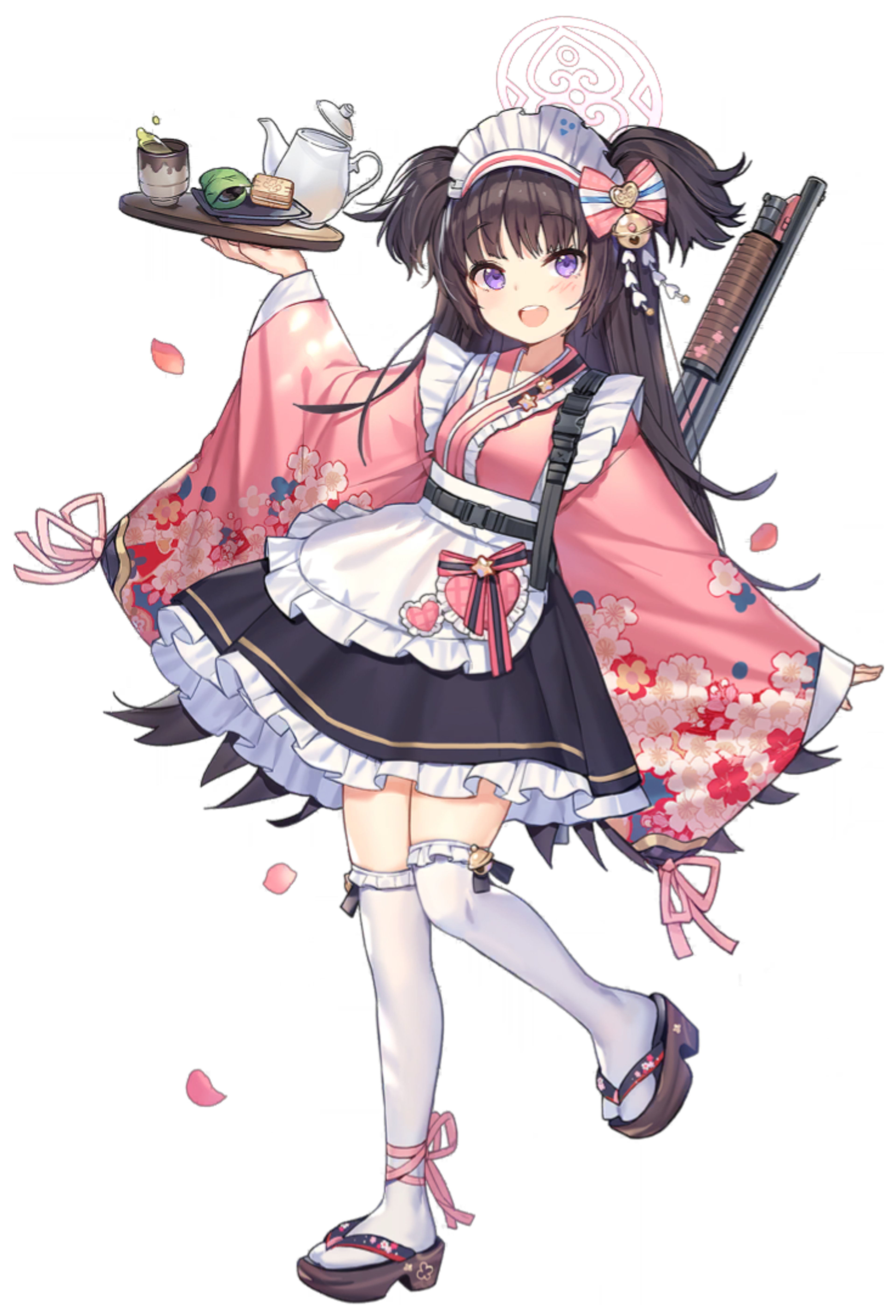 Began working at Momoyo Hall as a poster girl before becoming its manager,Rose to become president of the Festival Management Committee through dedication,Learned traditional Japanese hospitality arts from a young age,Developed her signature 'nyan nyan' greeting to charm customers,Mastered both traditional tea ceremony and modern cafe service