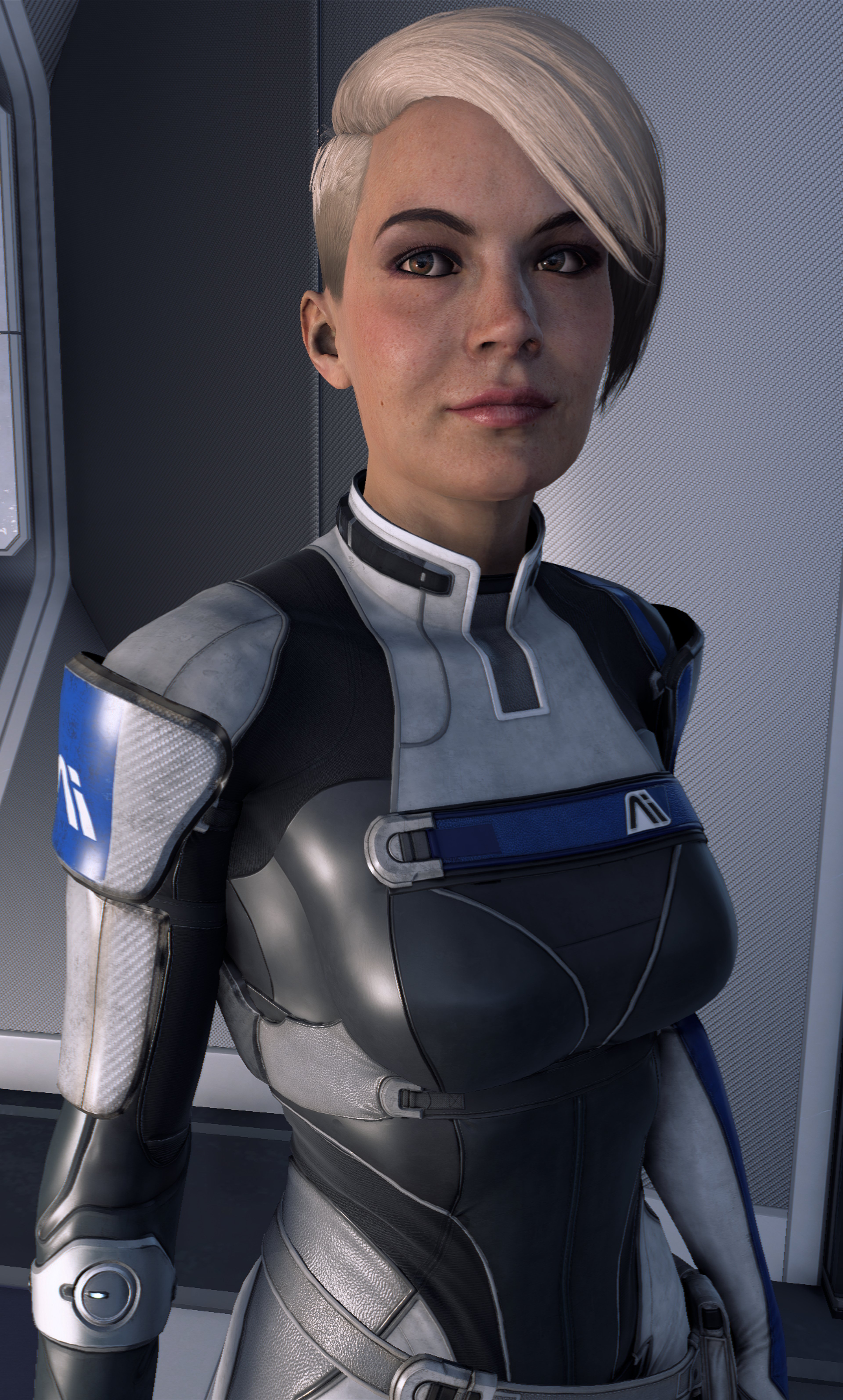 Lieutenant Cora Harper, biotic commando from Mass Effect: Andromeda
