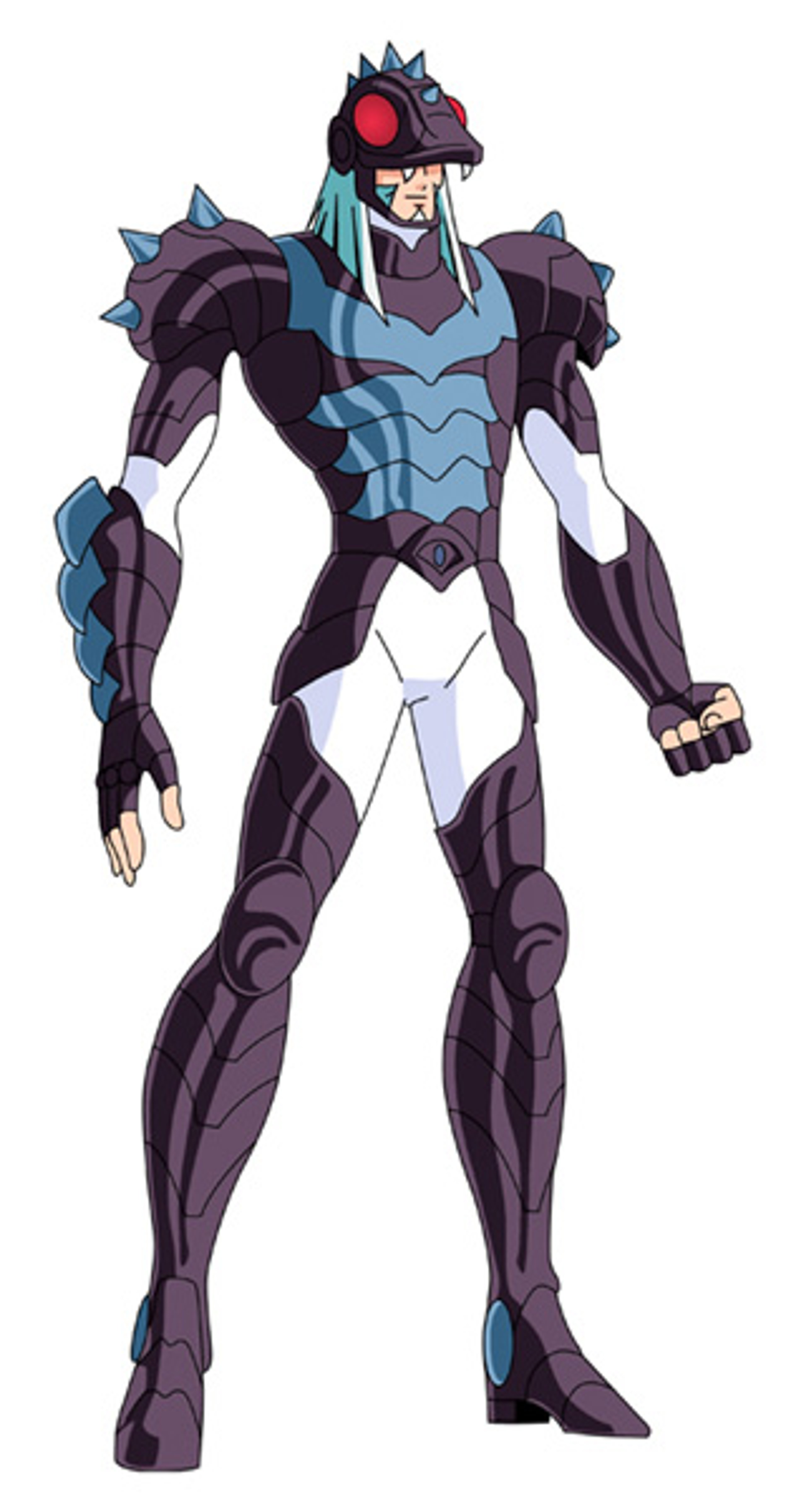 A powerful, armored male figure wielding hammer-like weapons