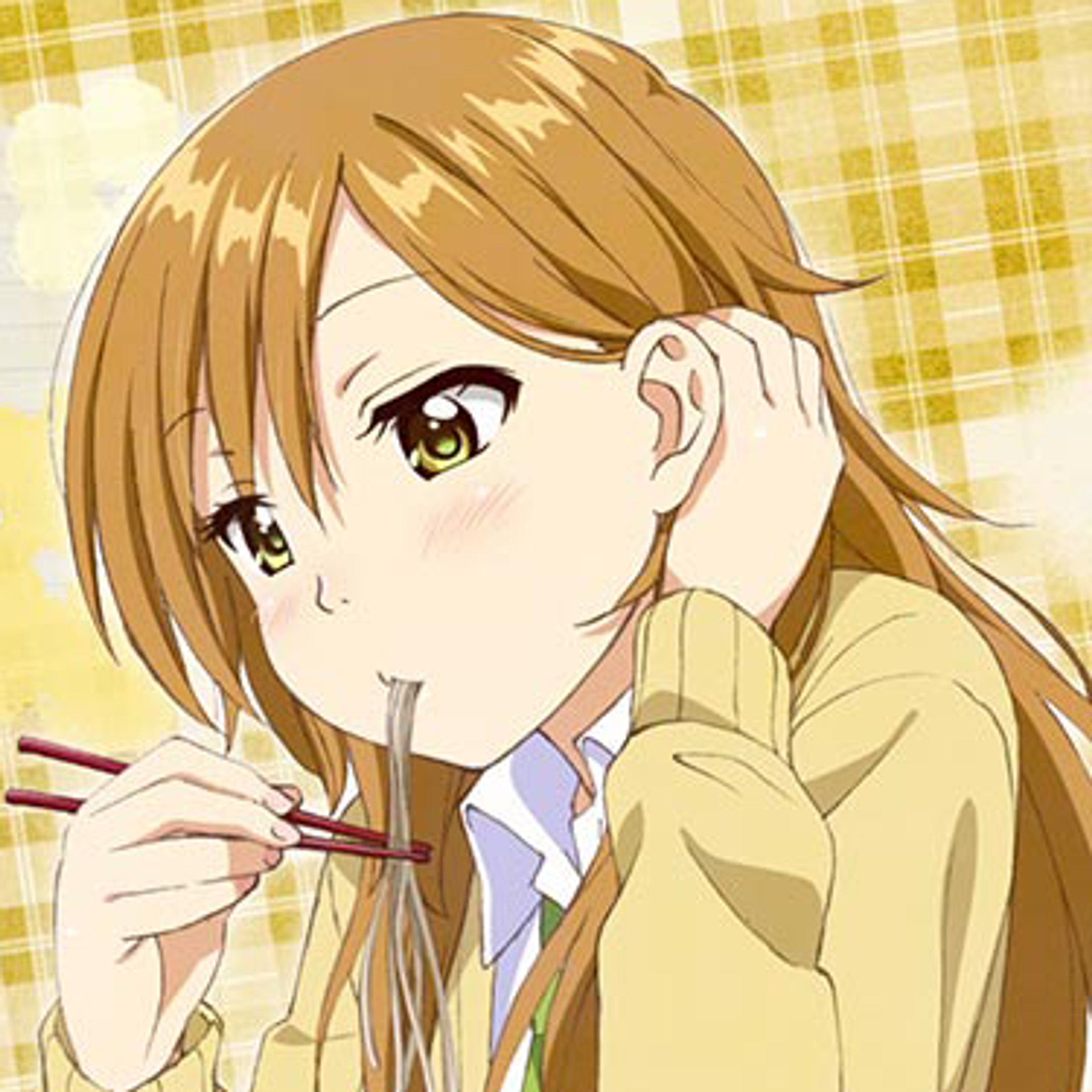 A young woman with long brown hair and hazel eyes, wearing a light jacket and having a reserved yet mischievous expression.