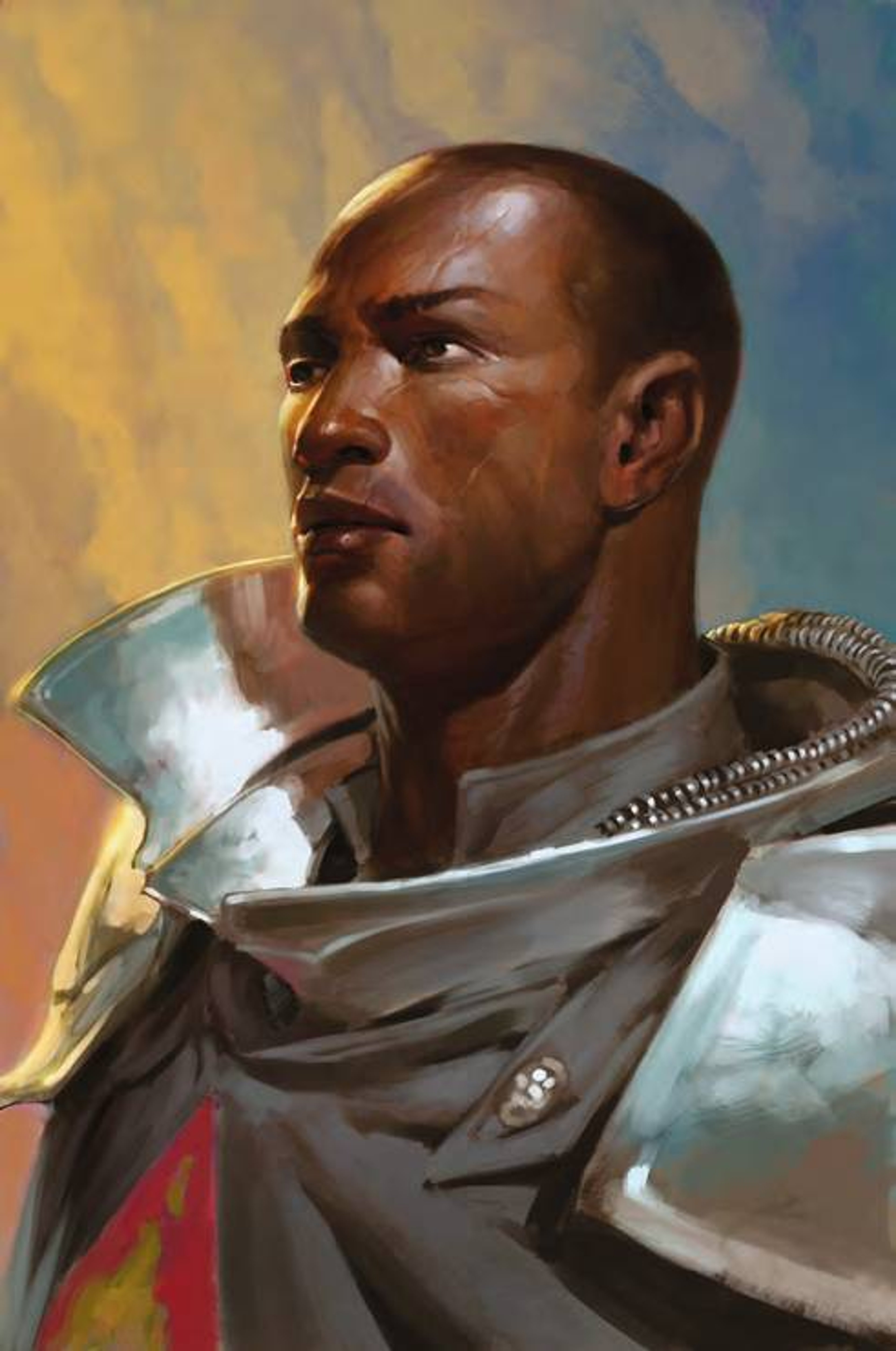 Duke Ulder Ravengard, a military commander in armor