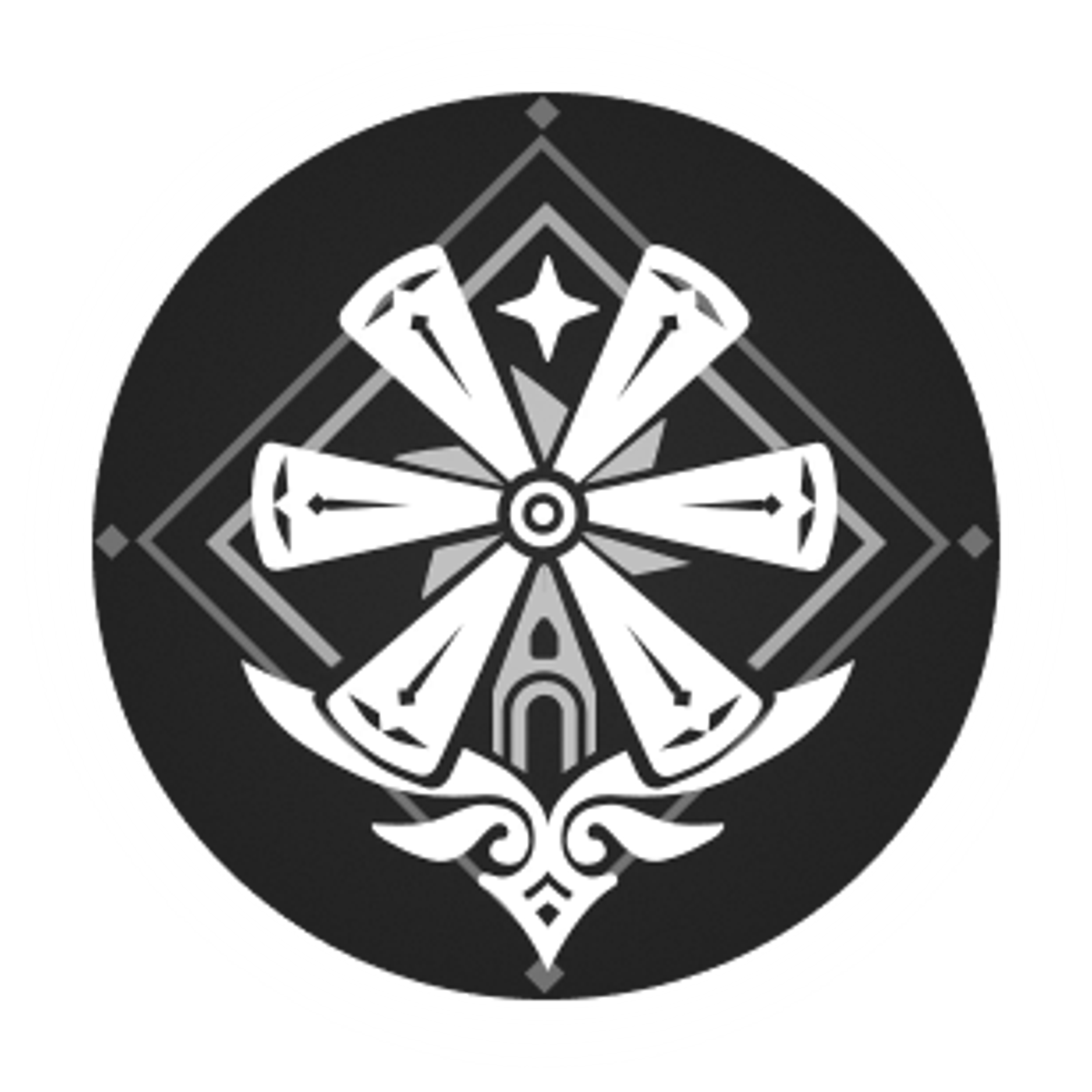 A man in a chef's uniform holding a large kitchen knife in a combat stance