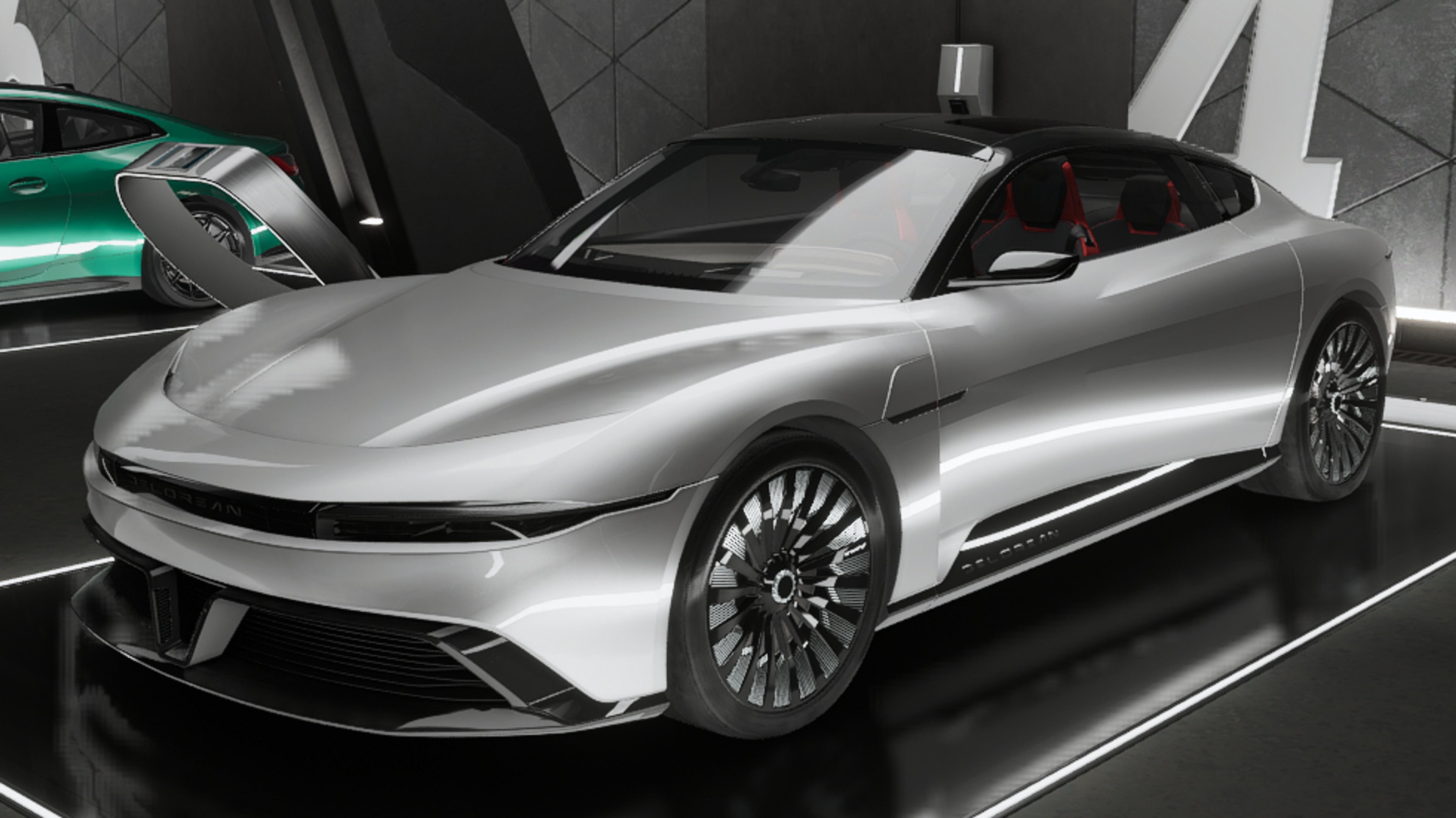 A DeLorean Alpha5 electric vehicle